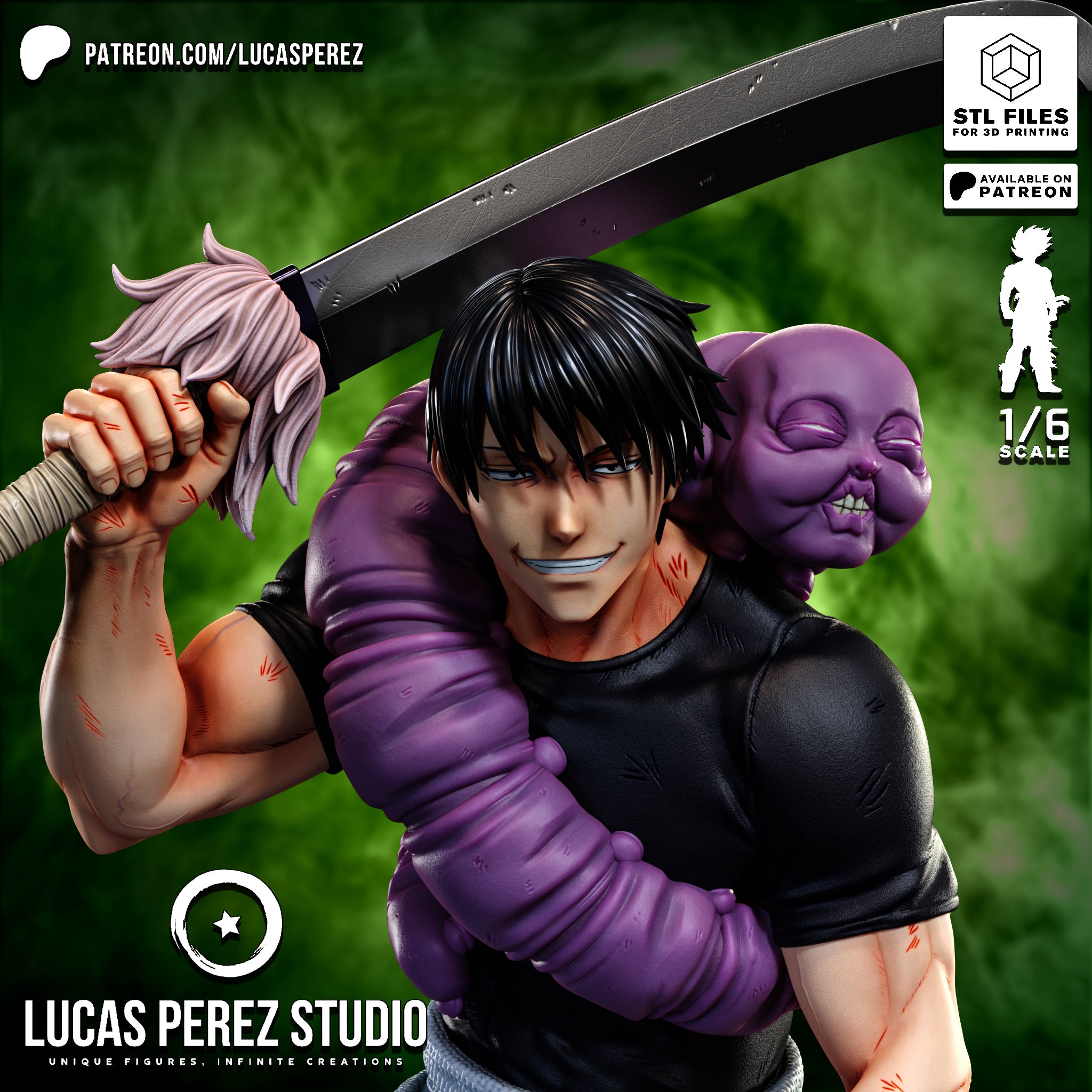 The Sorcerer Killer | Maximum Detailed 12K 3D printed figure
