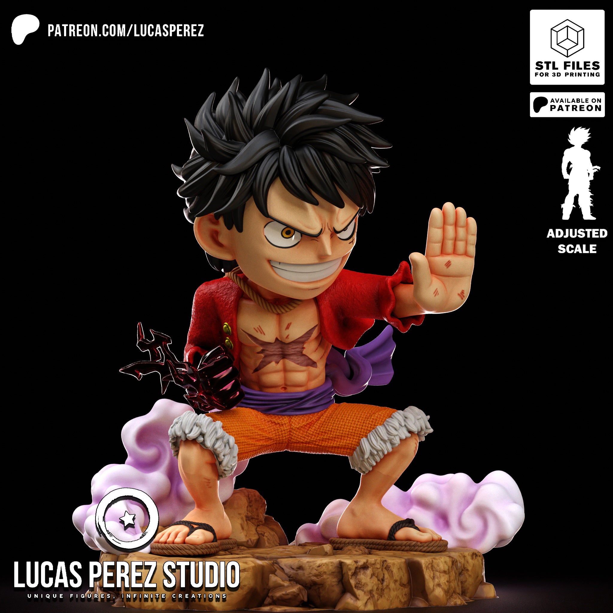 Tiny Pirate King | Maximum Detailed 12K 3D printed figure