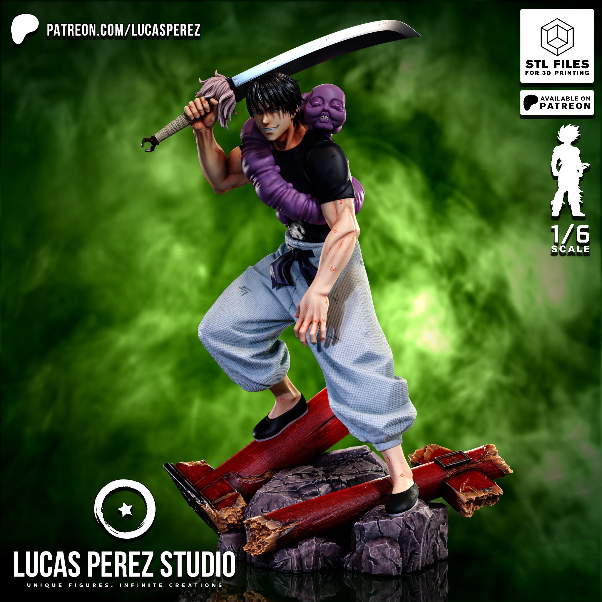 The Sorcerer Killer | Maximum Detailed 12K 3D printed figure