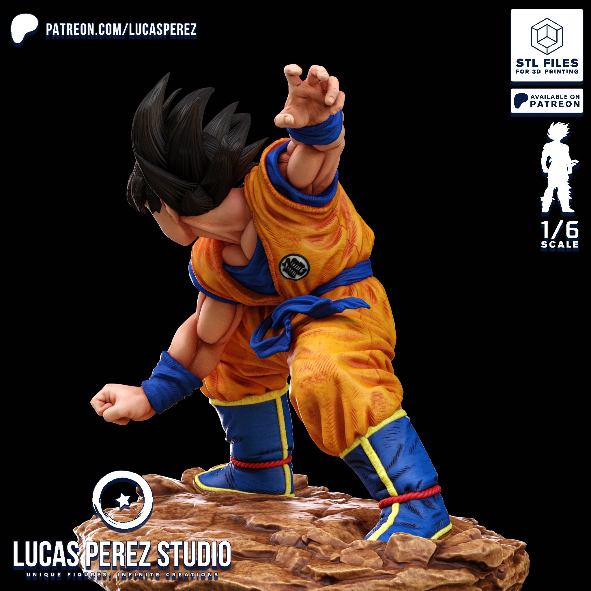 The Saiyan Prodigy | Maximum Detailed 12K 3D printed figure