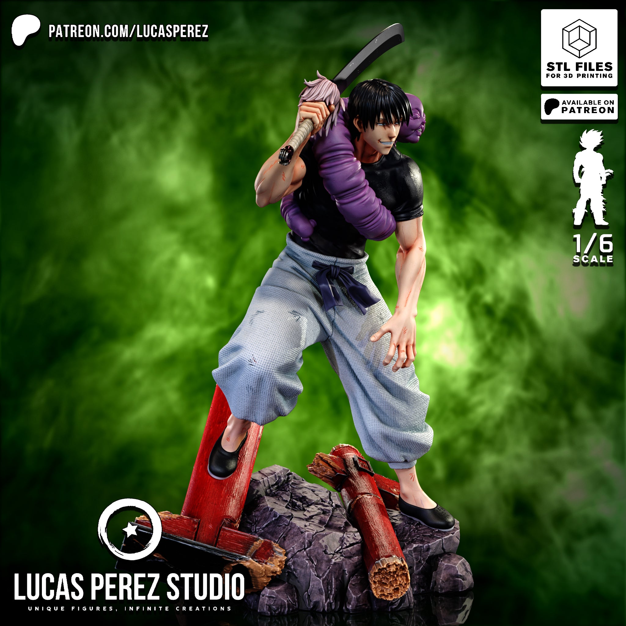 The Sorcerer Killer | Maximum Detailed 12K 3D printed figure