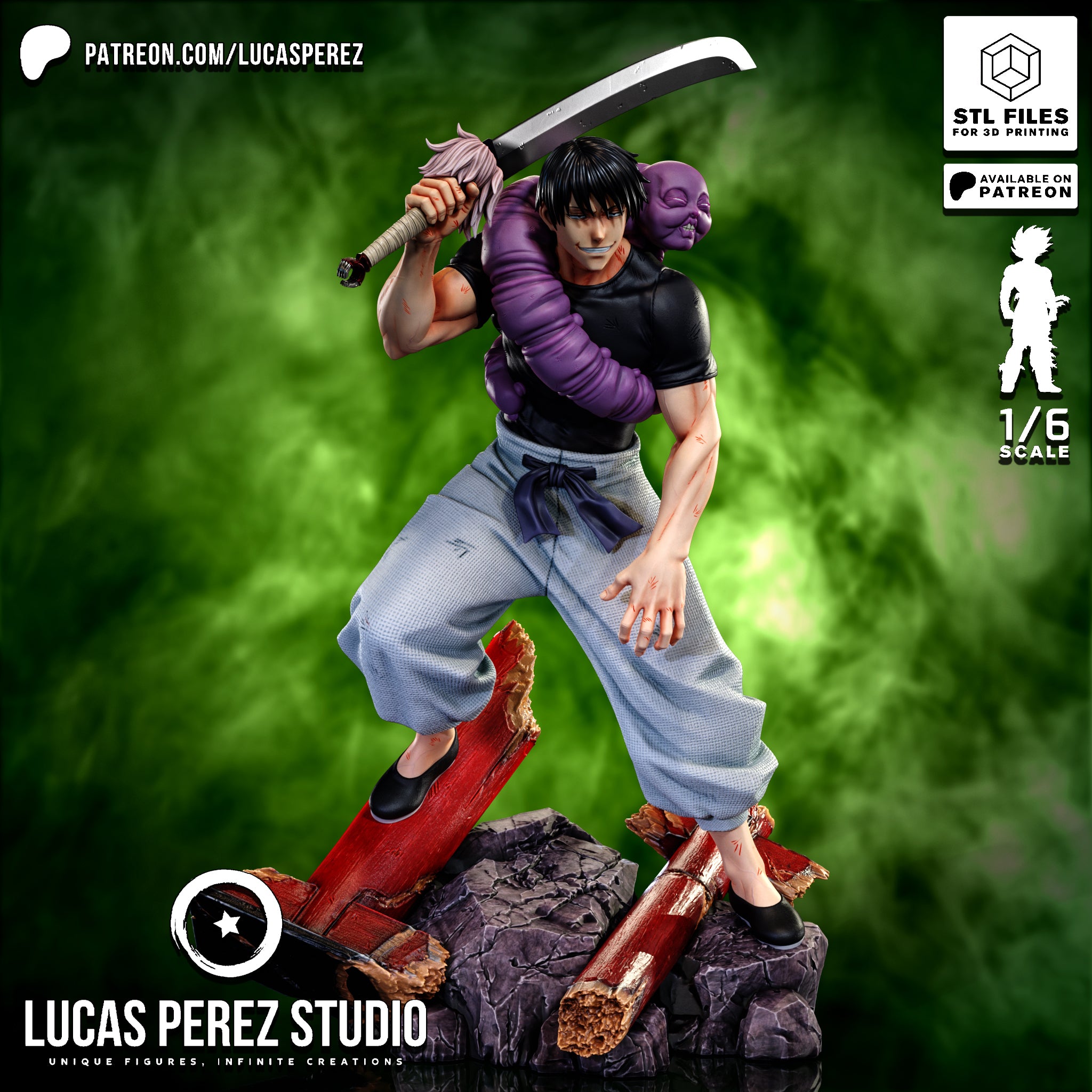 The Sorcerer Killer | Maximum Detailed 12K 3D printed figure