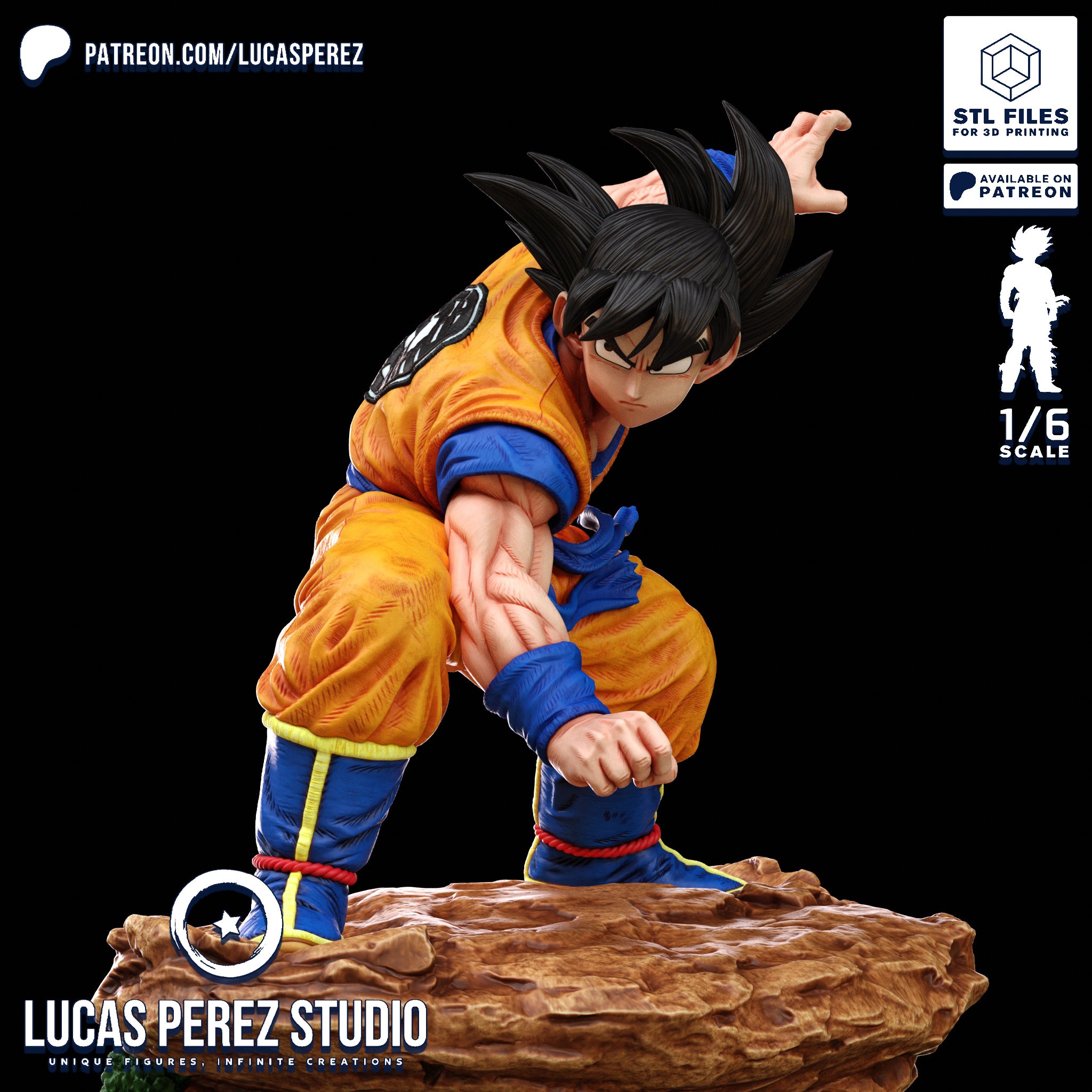 The Saiyan Prodigy | Maximum Detailed 12K 3D printed figure