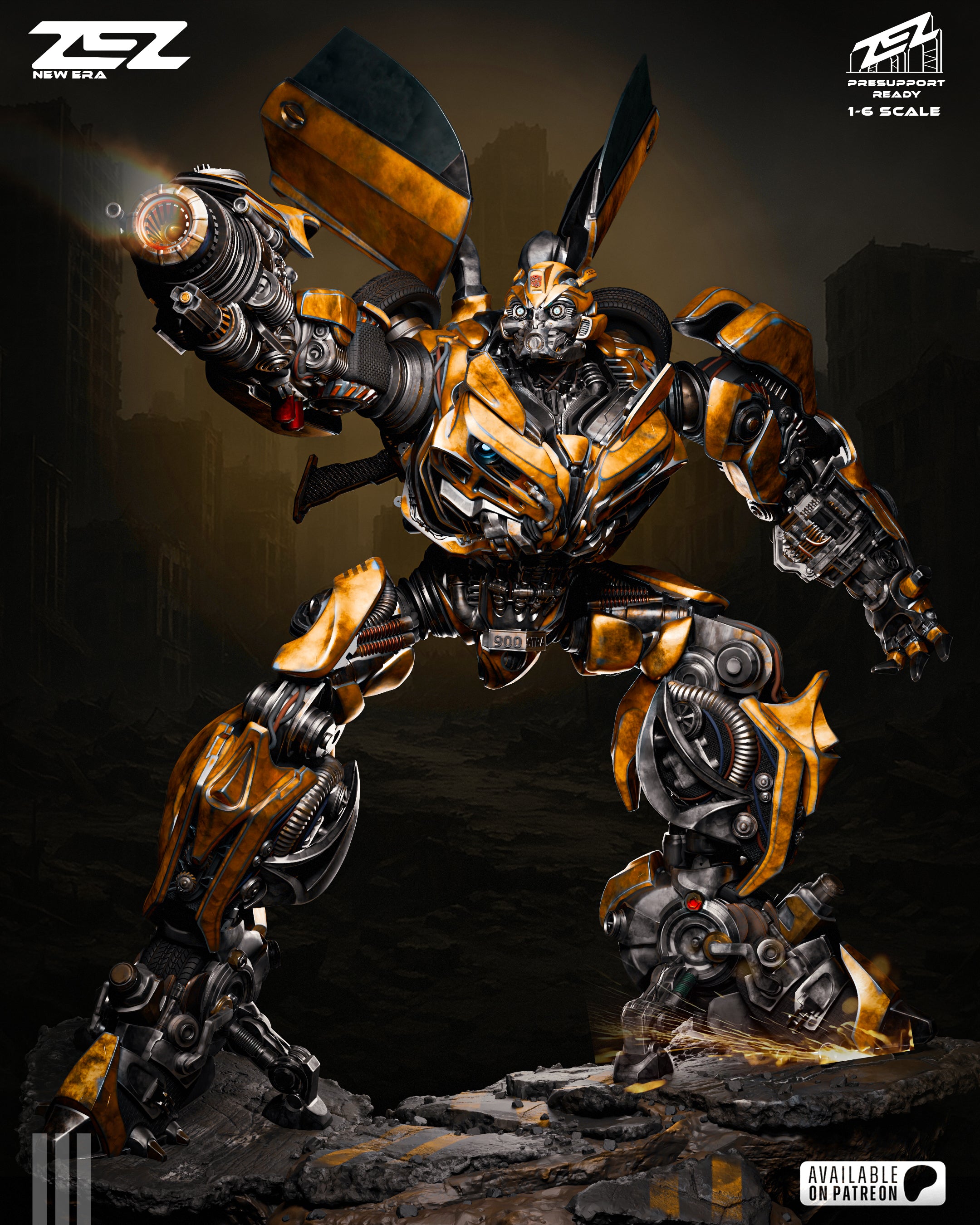 The Cyber Scout | Maximum Detailed 12K 3D printed figure