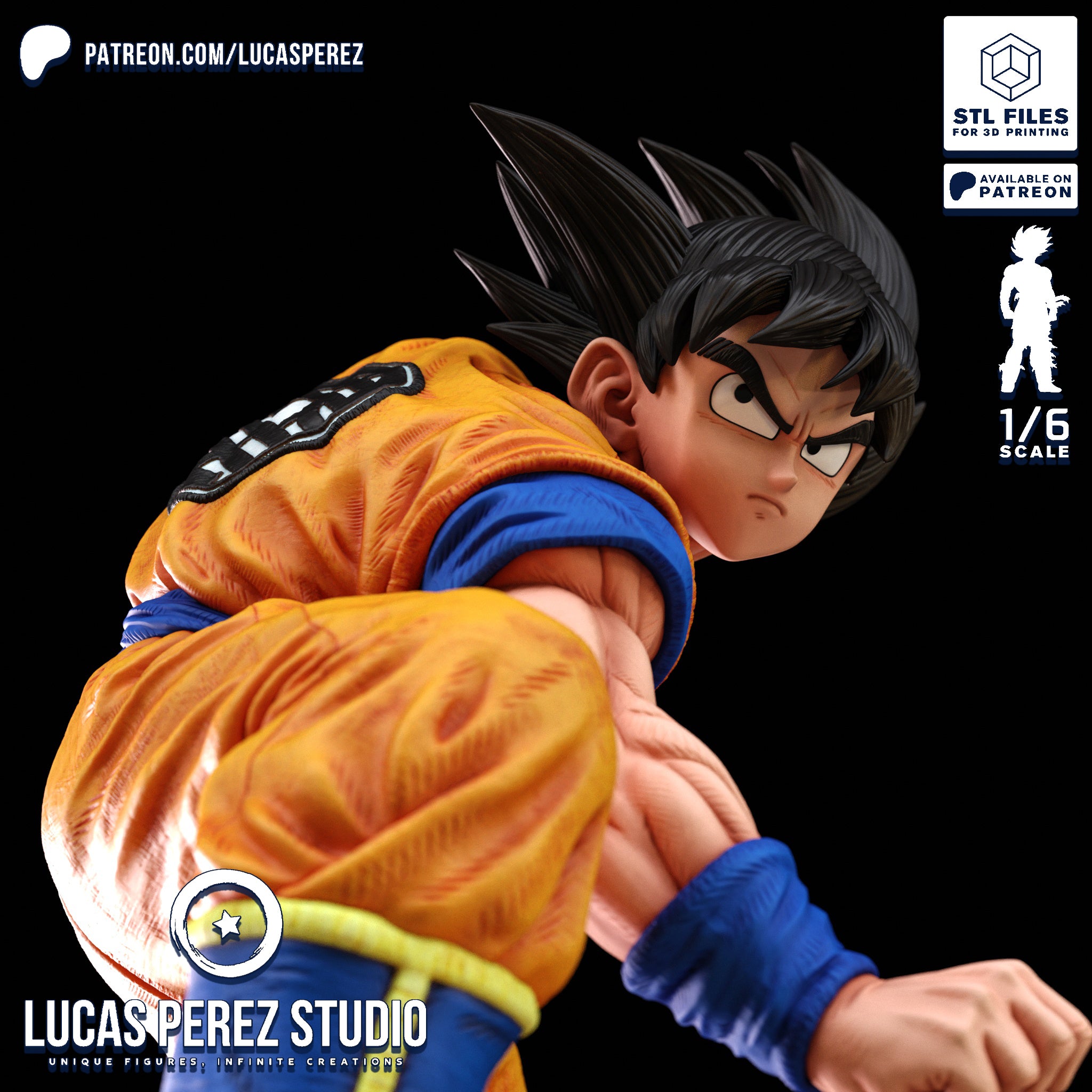 The Saiyan Prodigy | Maximum Detailed 12K 3D printed figure