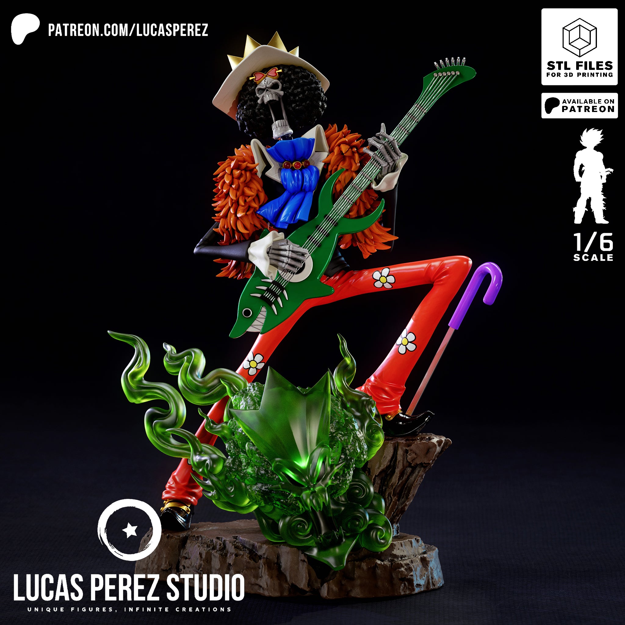 The Soul King | Maximum Detailed 12K 3D printed figure