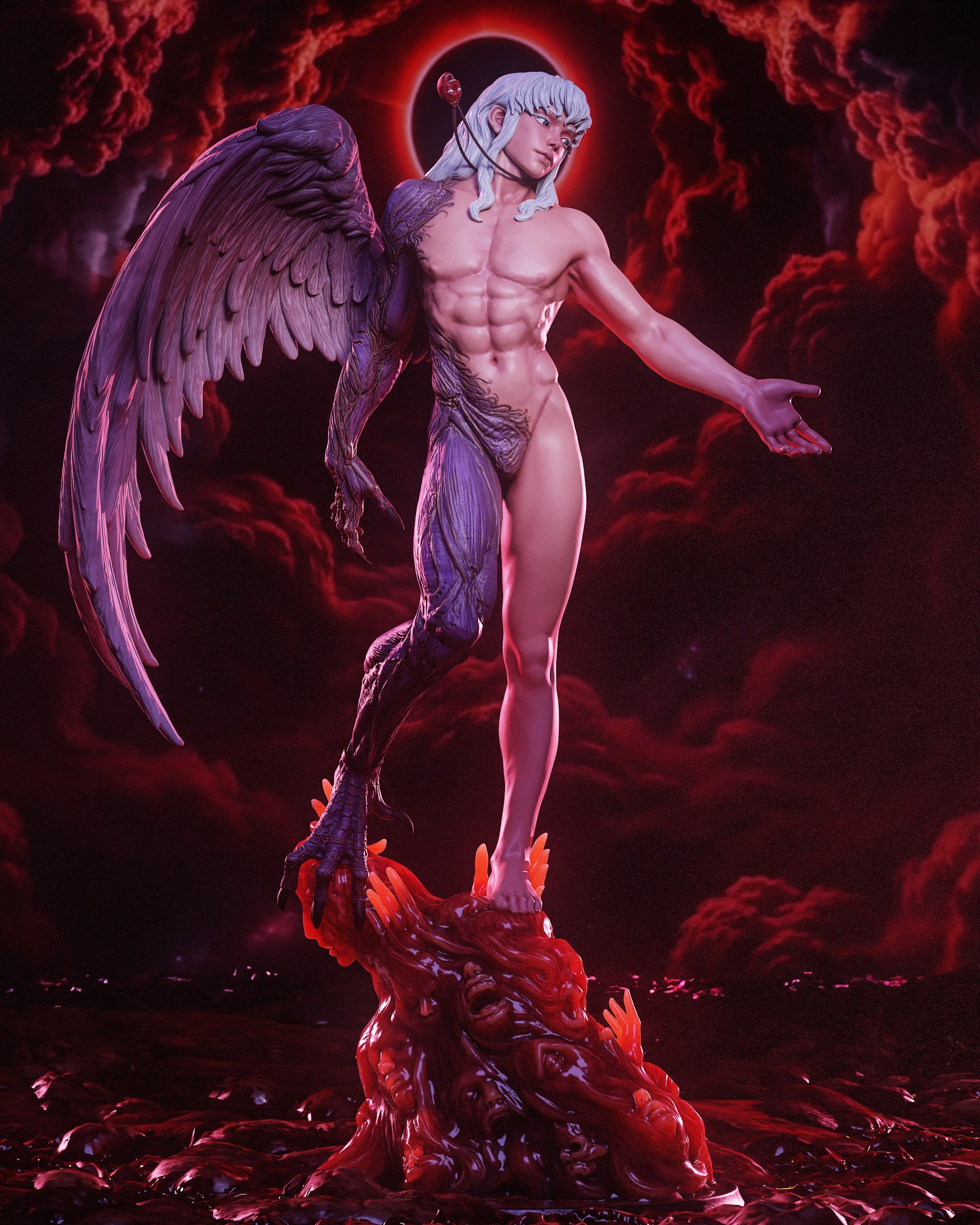 The White Hawk Statue