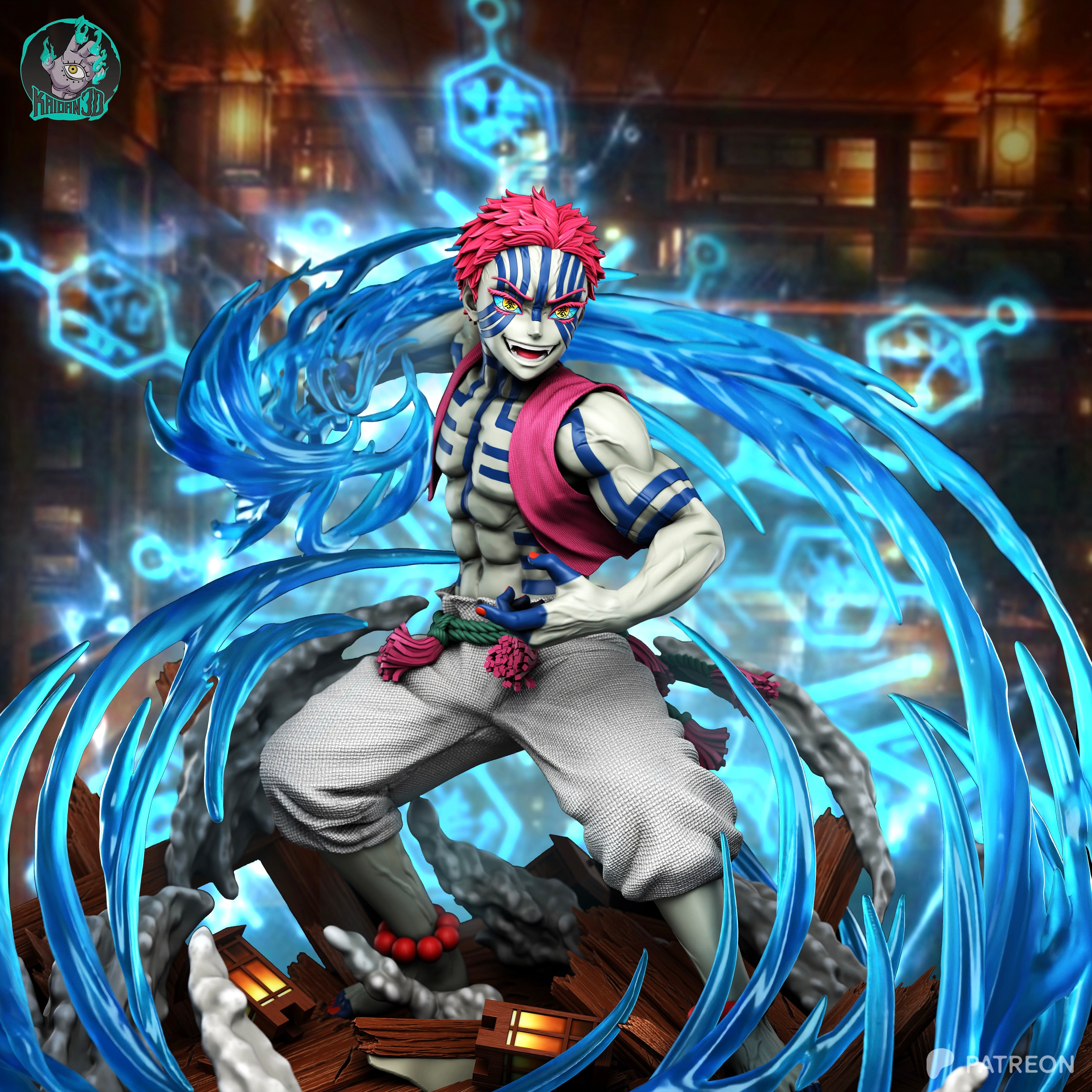 Upper Moon Three | Maximum Detailed 12K 3D printed figure