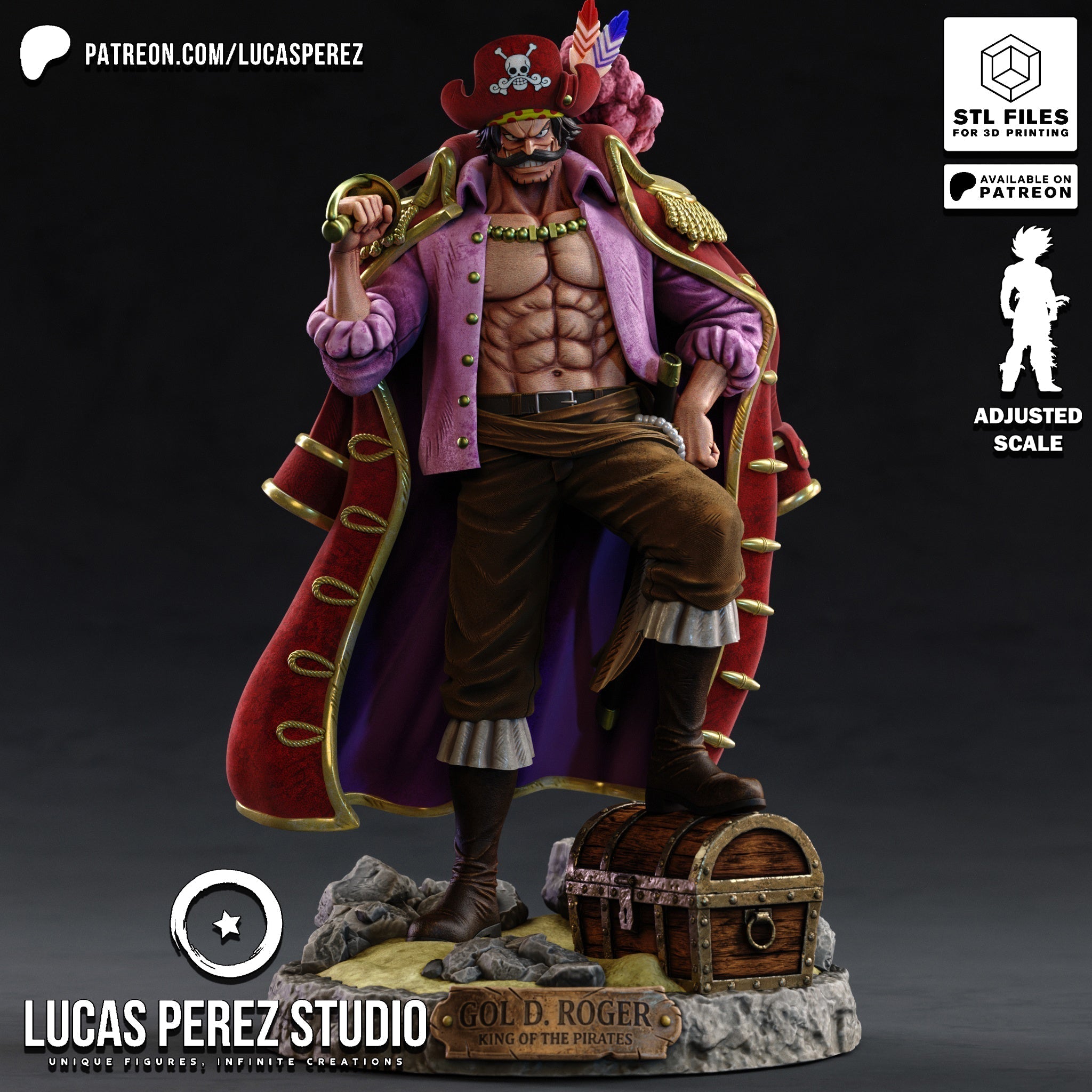Legendary Pirate King Statue