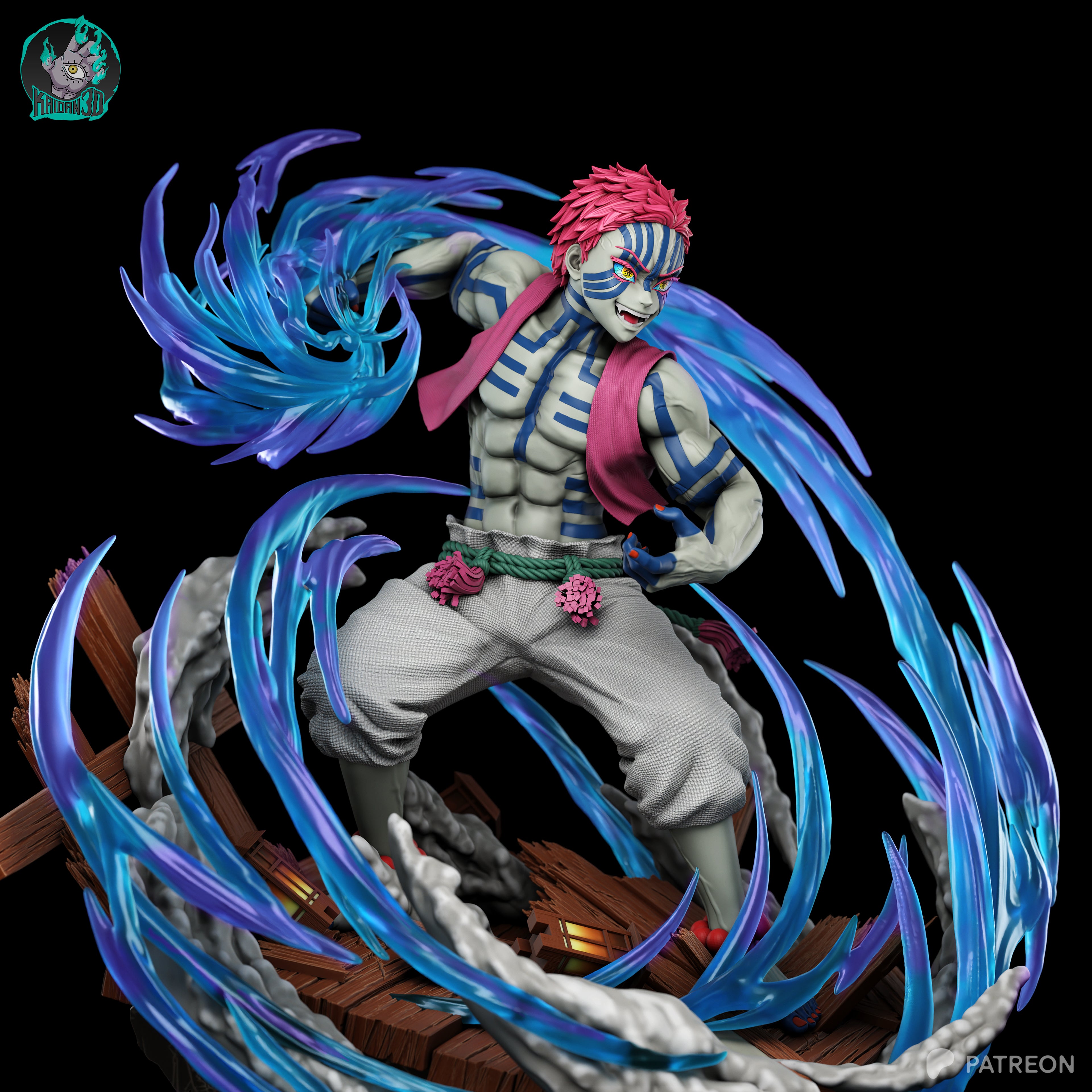 Upper Moon Three | Maximum Detailed 12K 3D printed figure