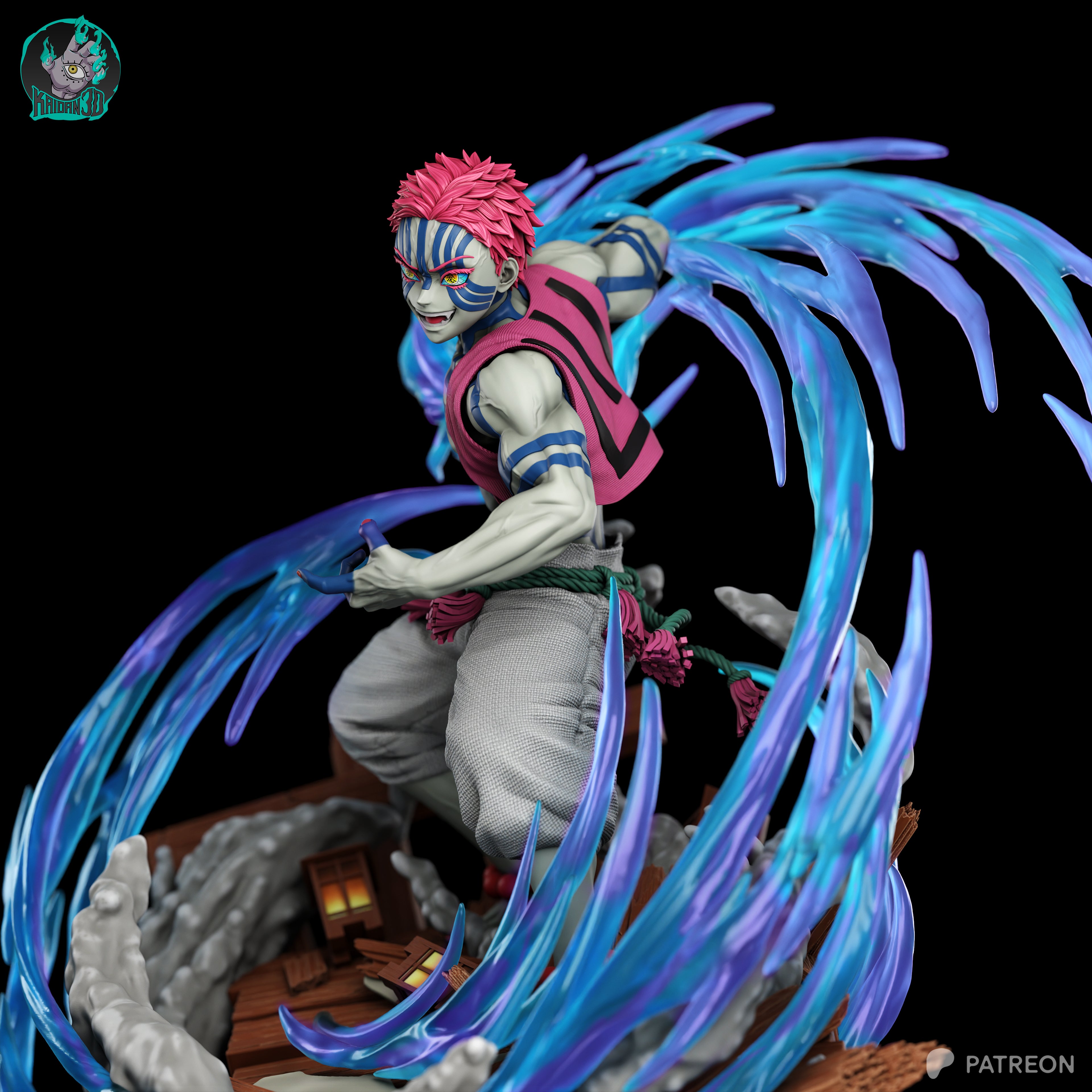 Upper Moon Three | Maximum Detailed 12K 3D printed figure