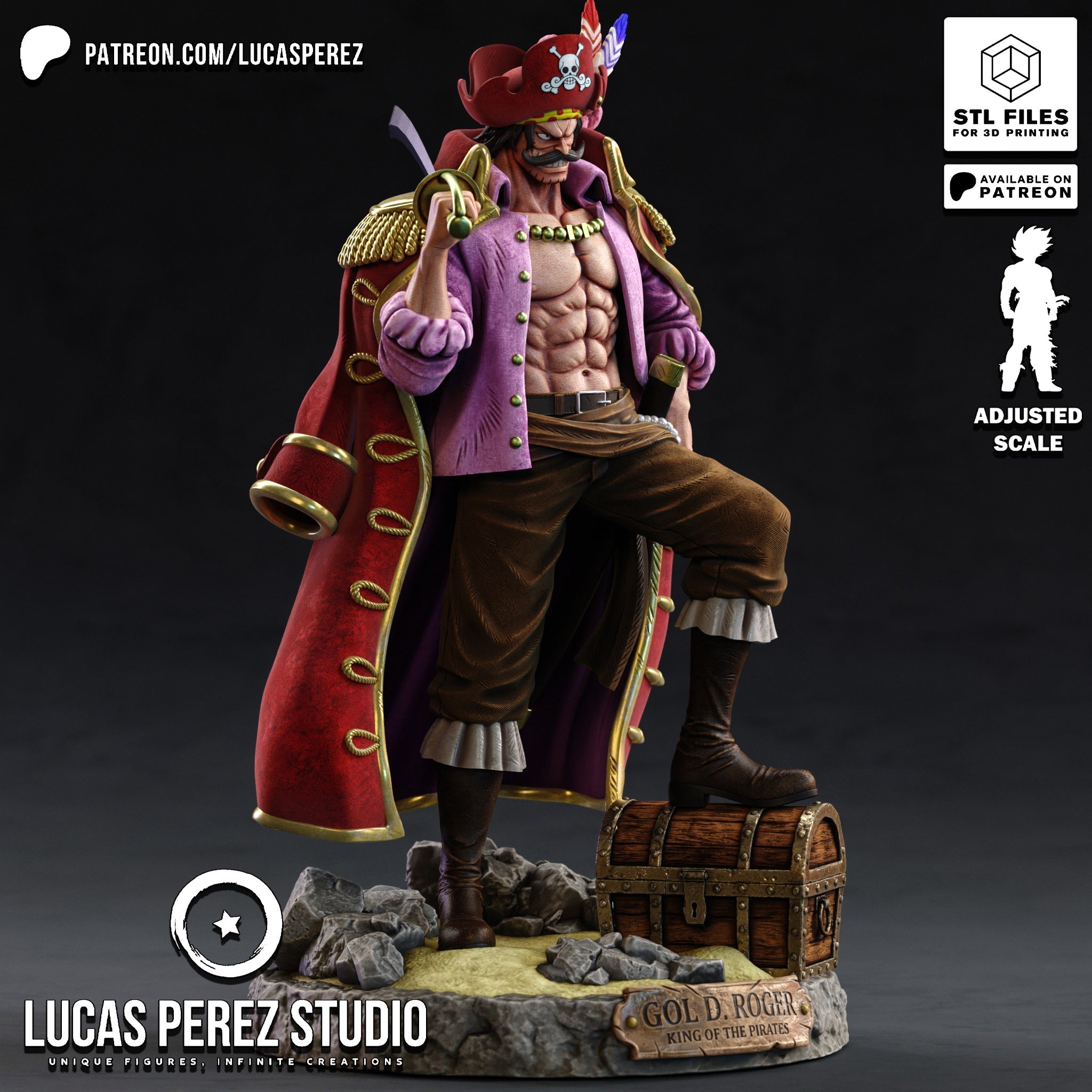 Legendary Pirate King Statue