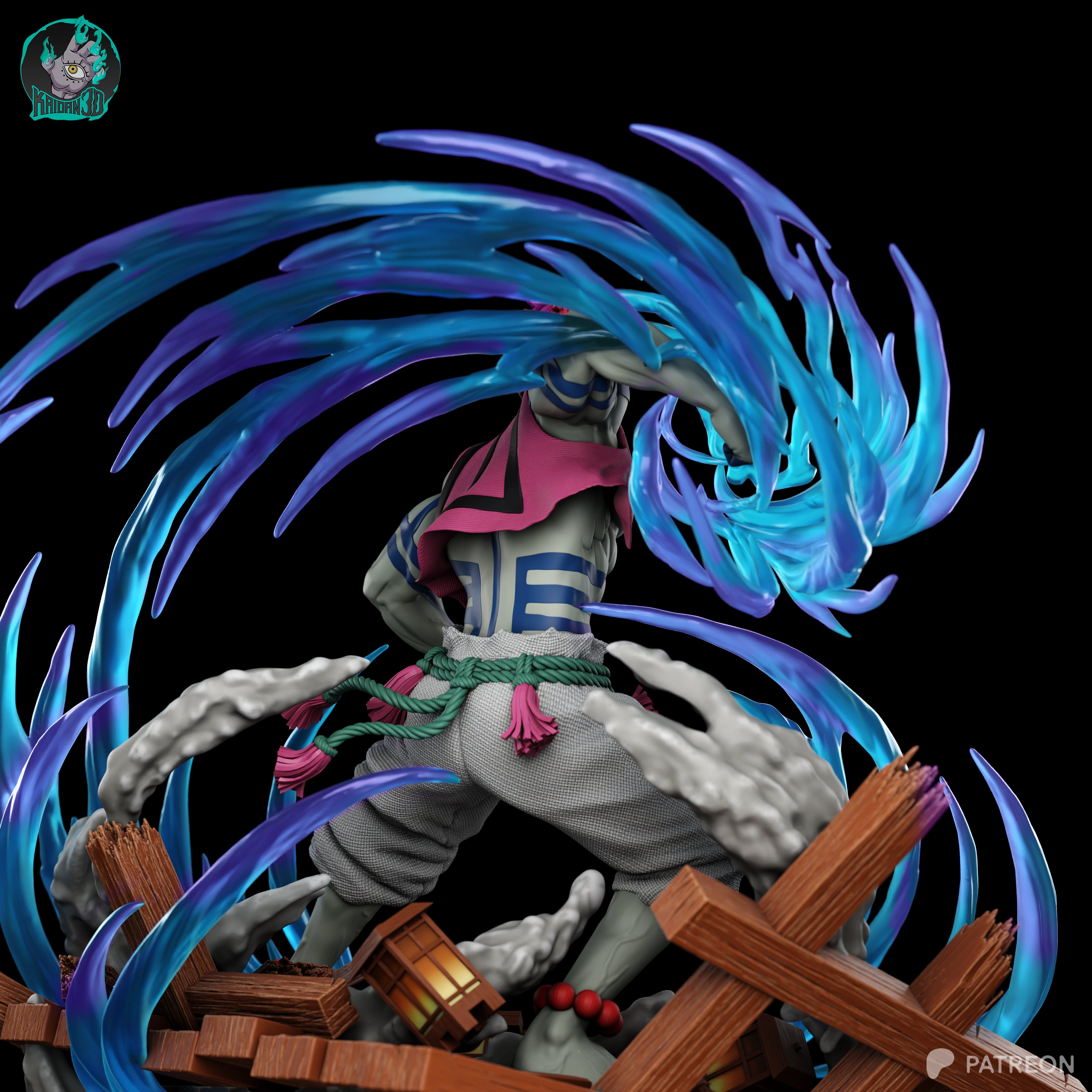 Upper Moon Three | Maximum Detailed 12K 3D printed figure