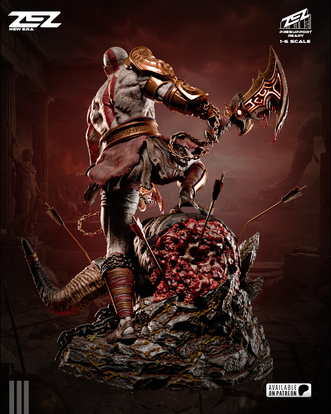 The Ashen Berserker Statue