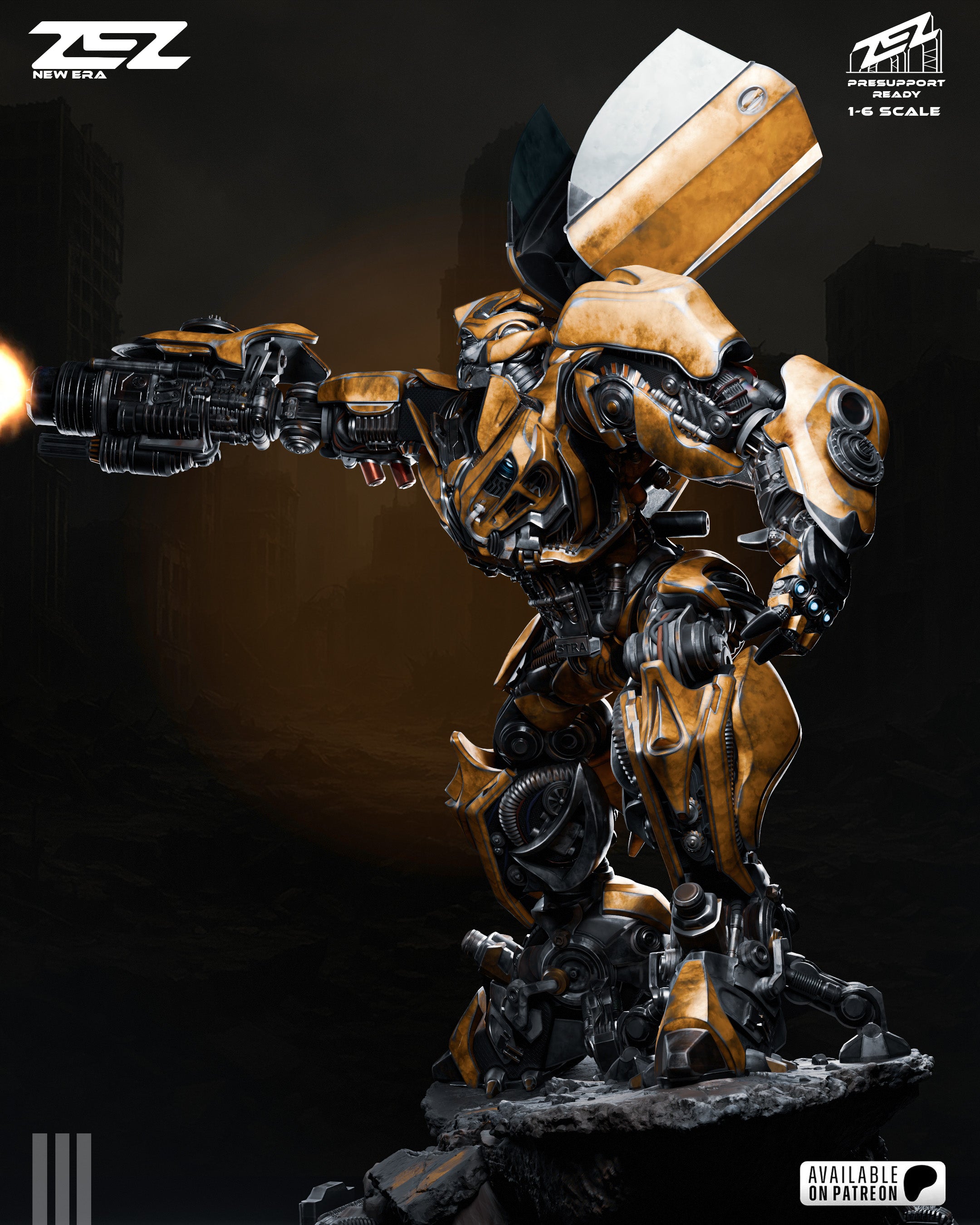 The Cyber Scout | Maximum Detailed 12K 3D printed figure