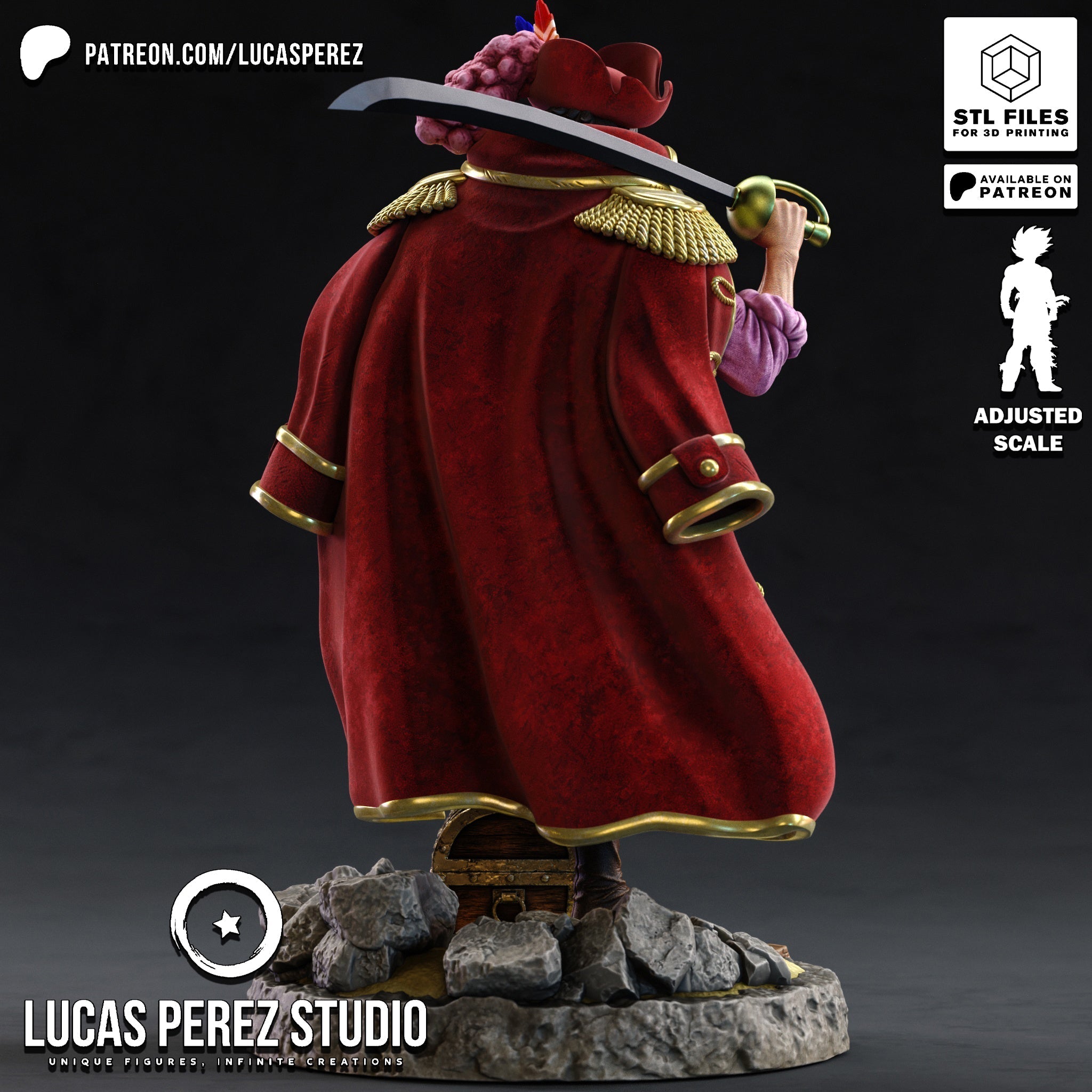 Legendary Pirate King Statue