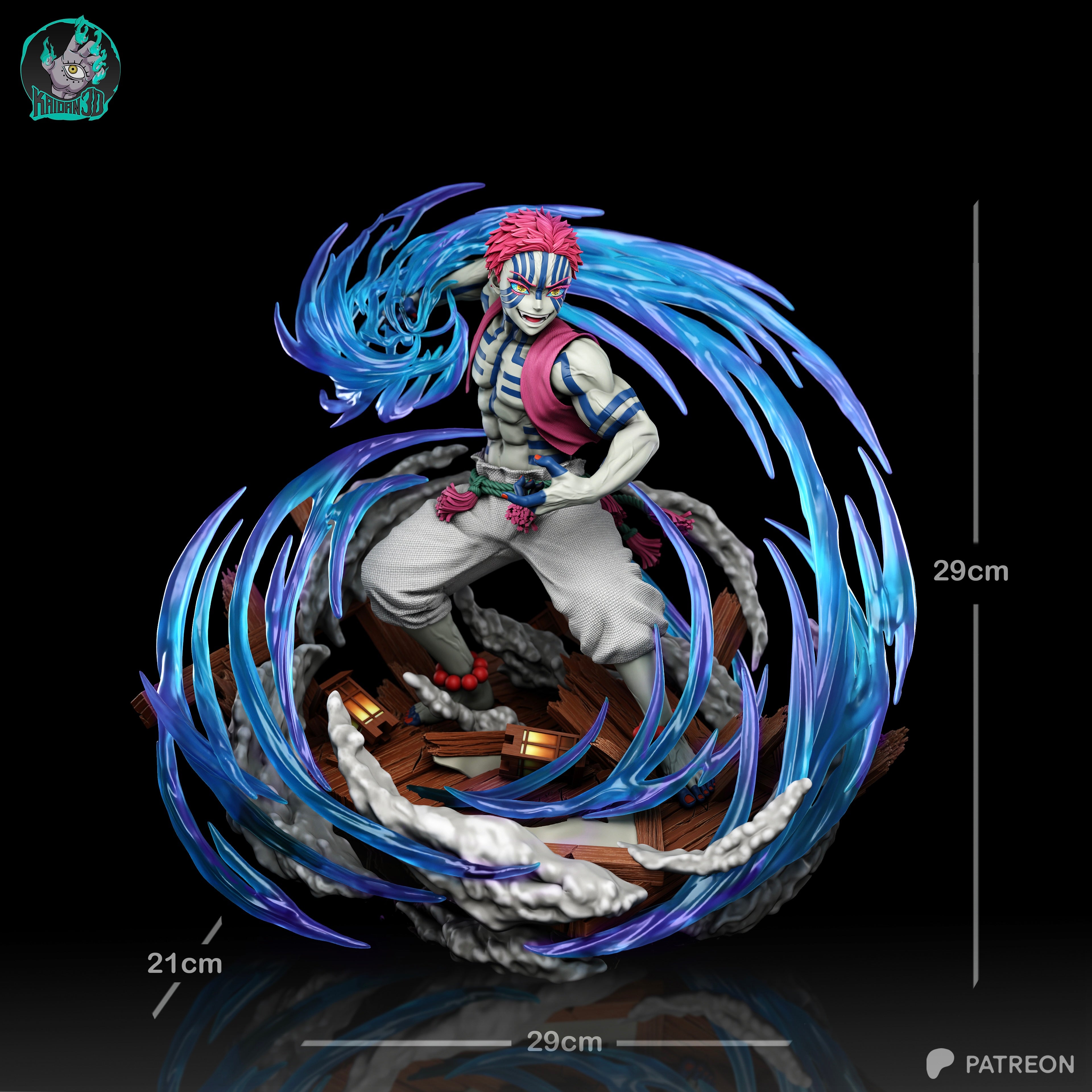 Upper Moon Three | Maximum Detailed 12K 3D printed figure