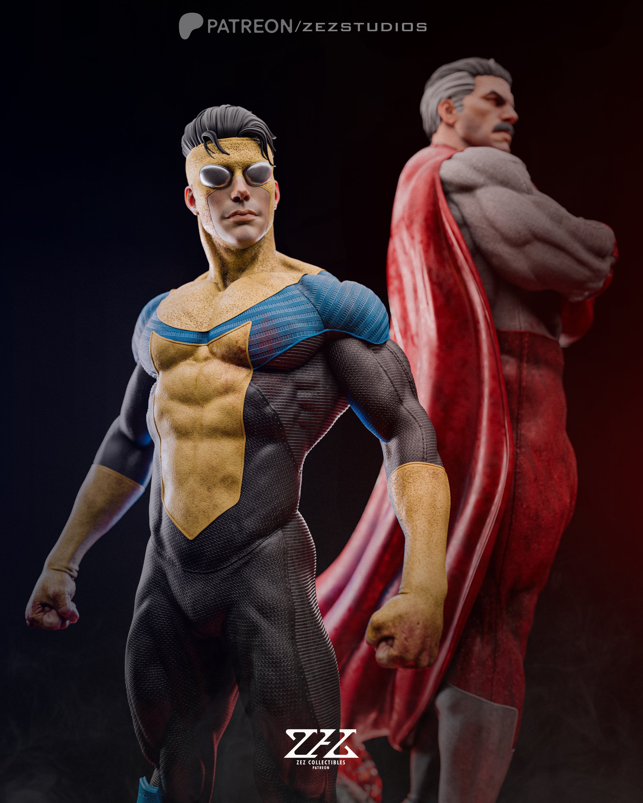 Father and Son | Maximum Detailed 12K 3D printed figure