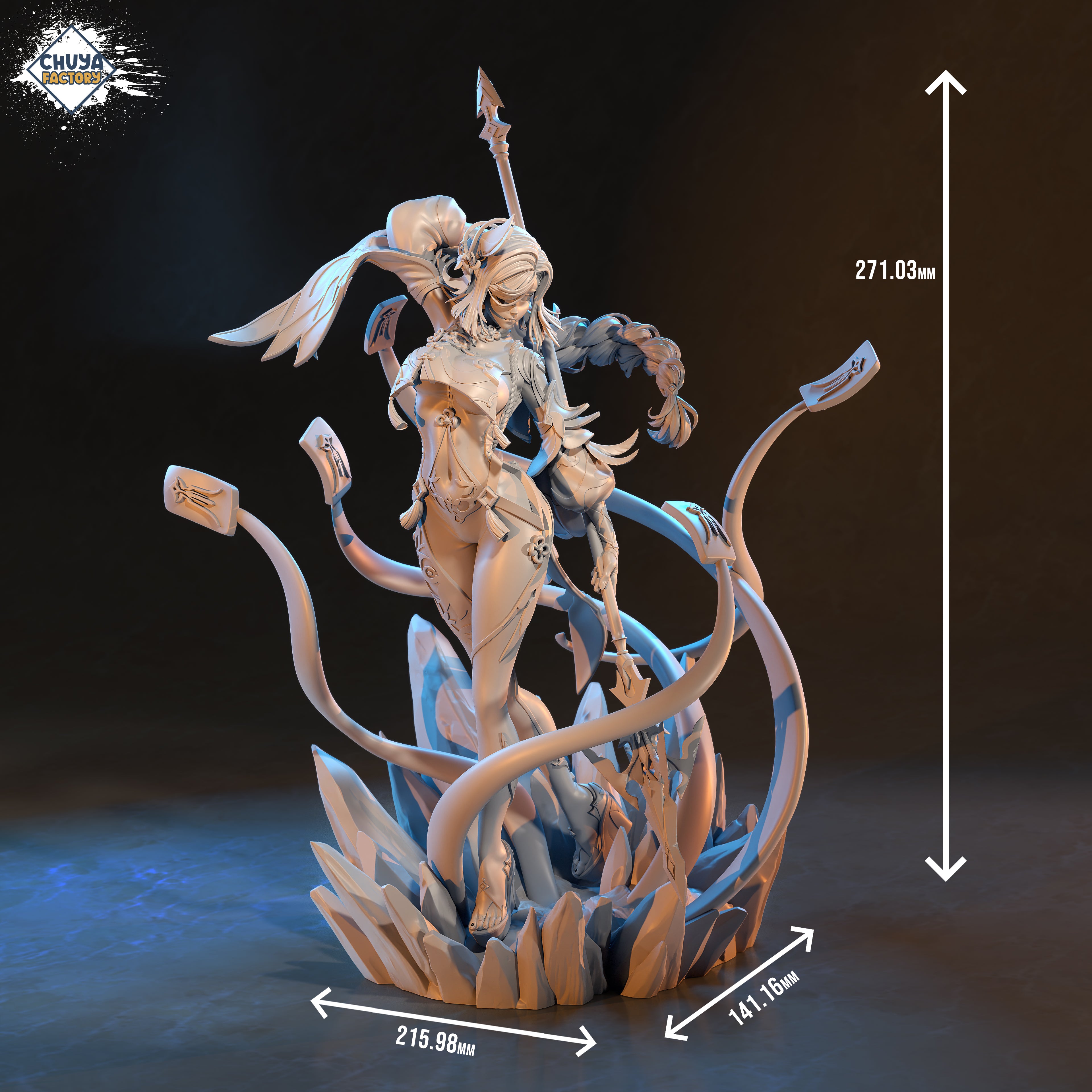 The Cryo Lancer | Maximum Detailed 12K 3D printed figure