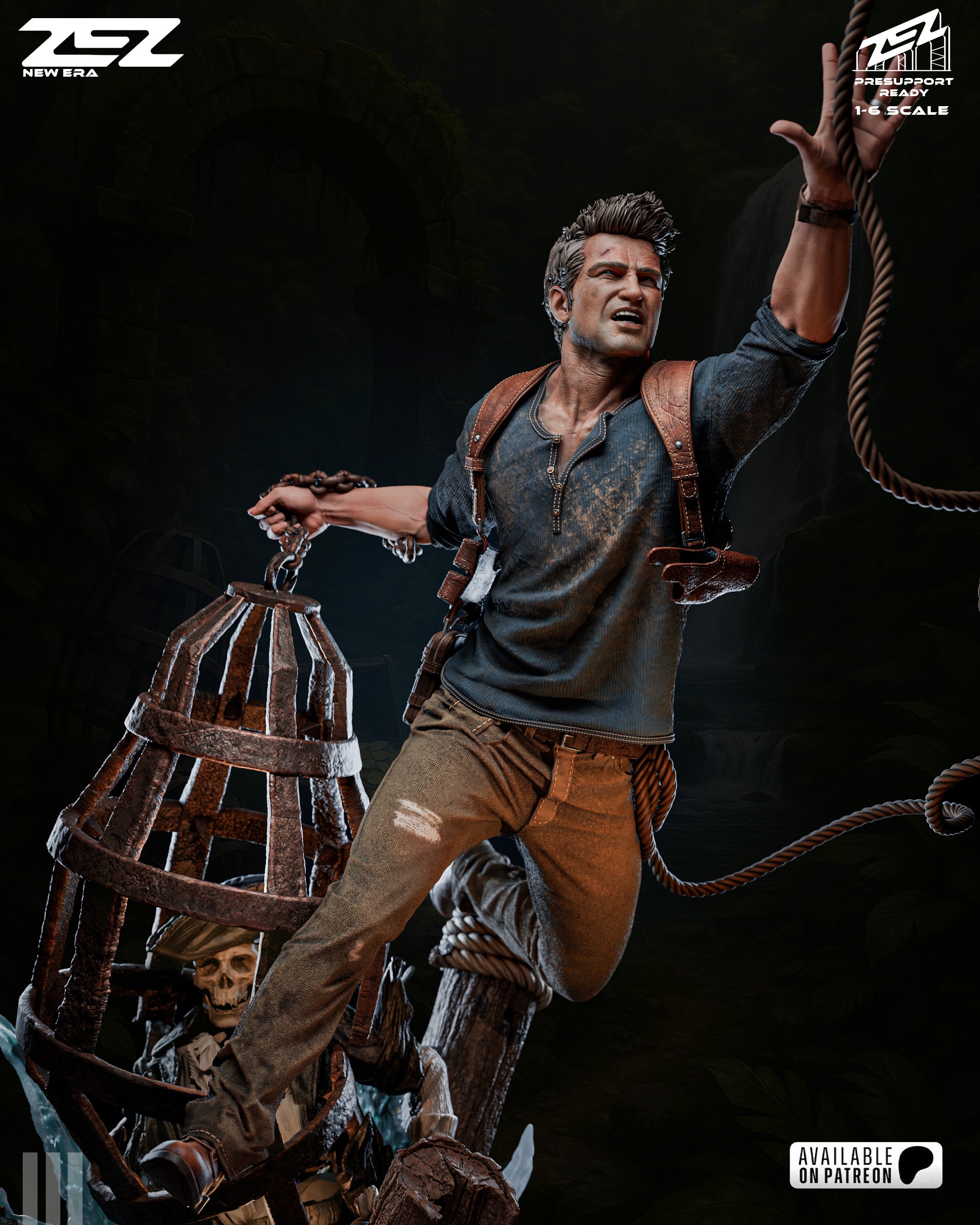 The Treasure Hunter | Maximum Detailed 12K 3D printed figure