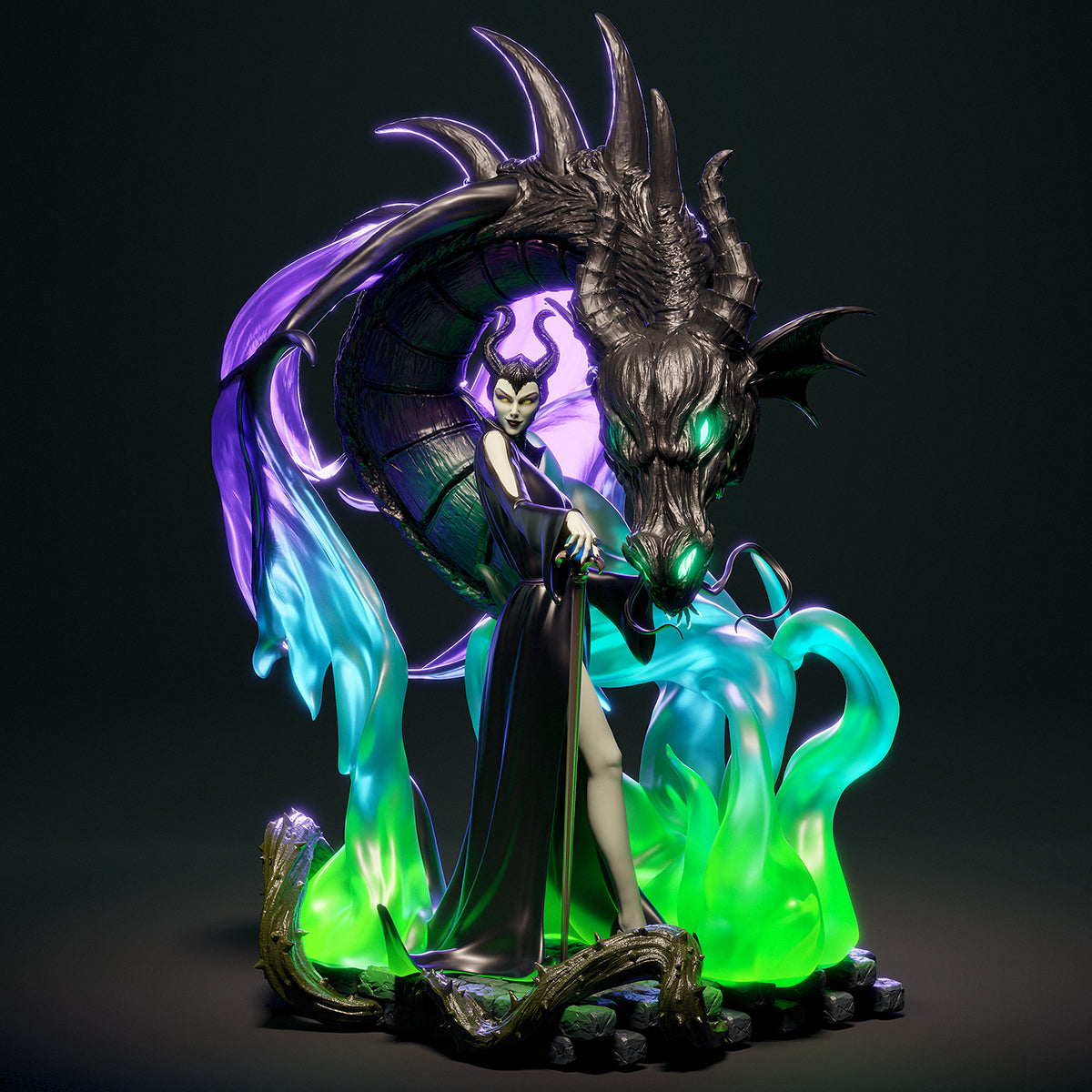 The Mistress of Evil | Maximum Detailed 12K 3D printed figure