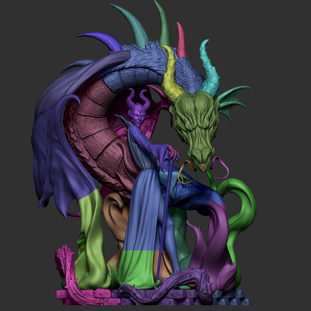 The Mistress of Evil | Maximum Detailed 12K 3D printed figure