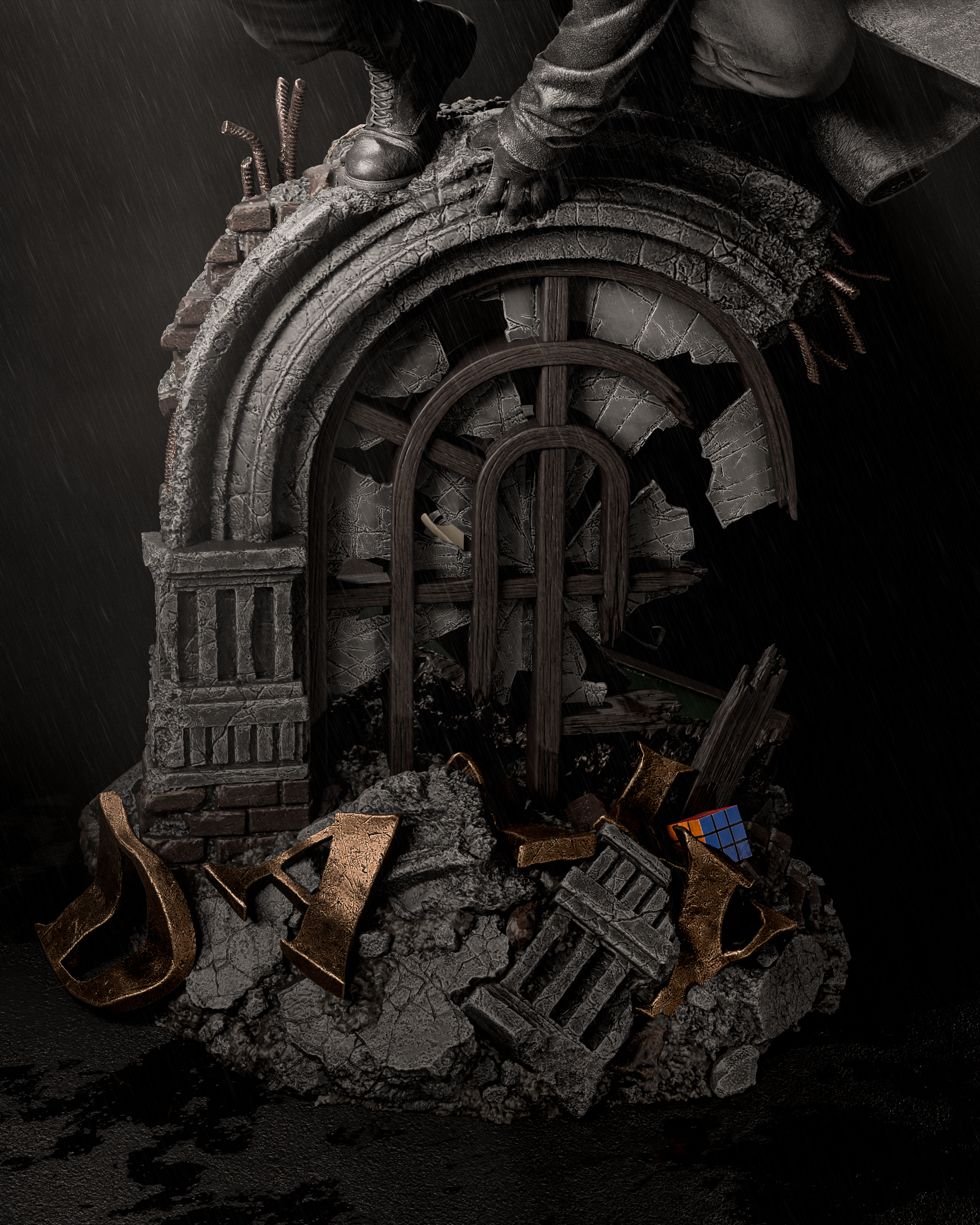 The Masked Vigilante Statue