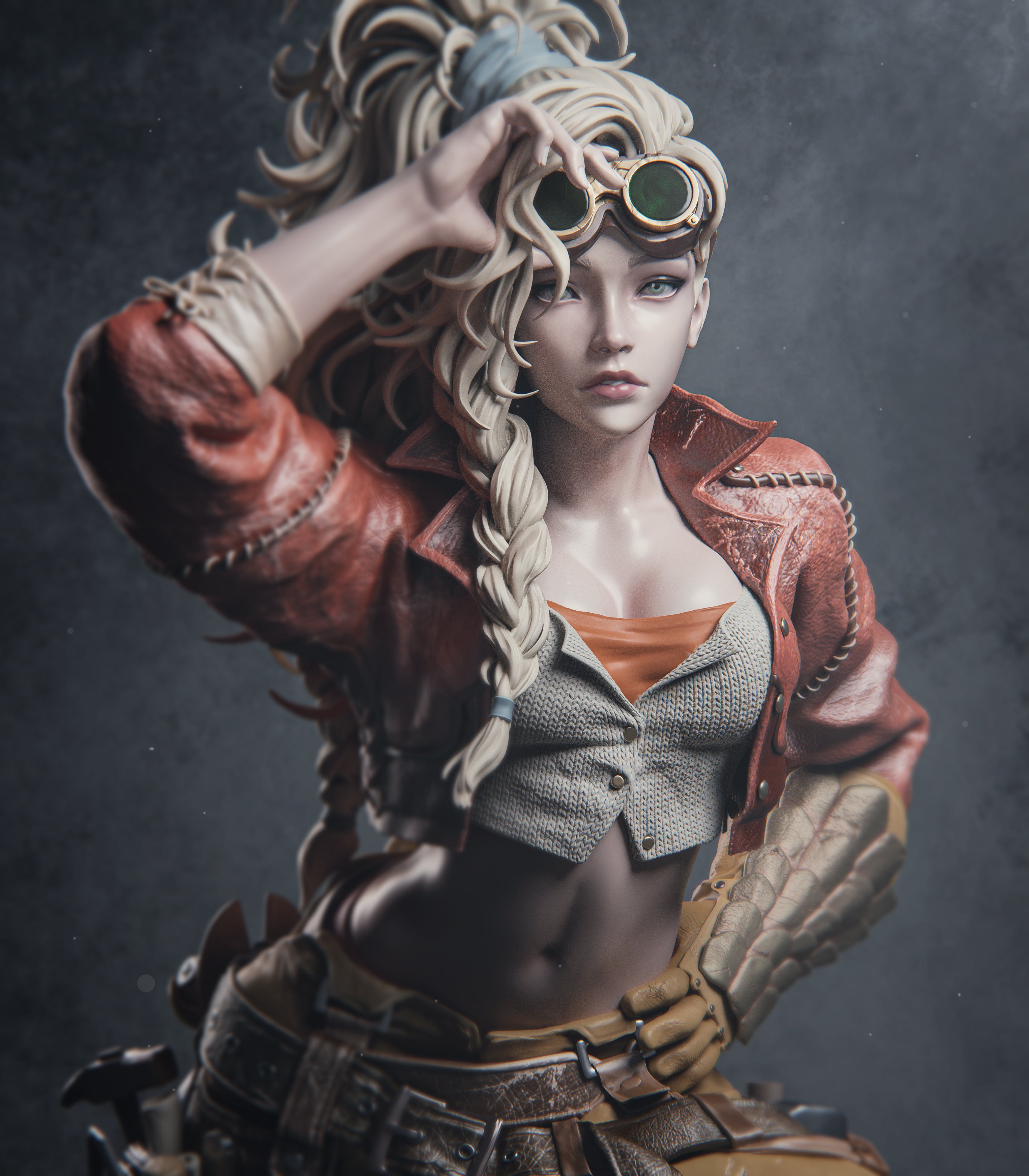 The Wild Huntress | Maximum Detailed 12K 3D printed figure
