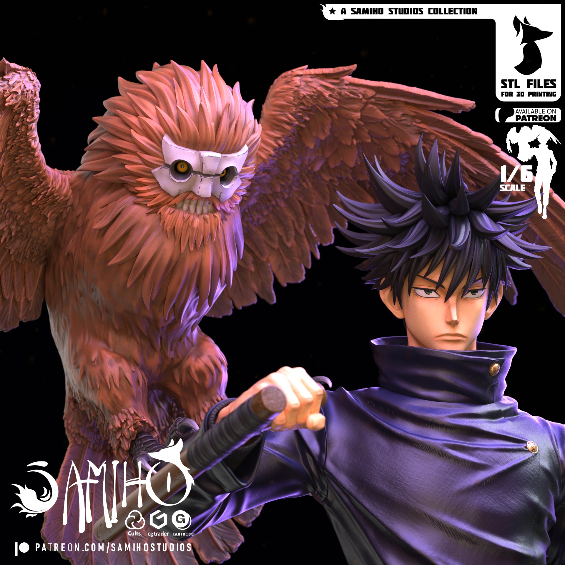 The Ten Shadows | Maximum Detailed 12K 3D printed figure