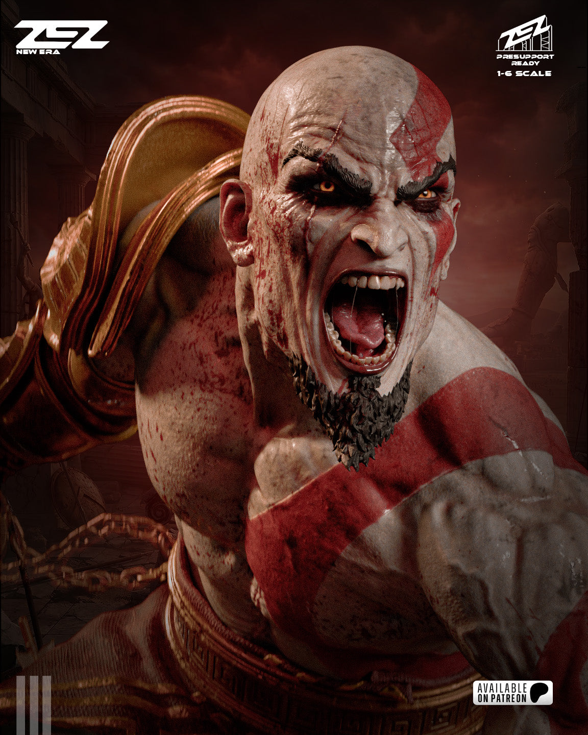 The Ashen Berserker Statue