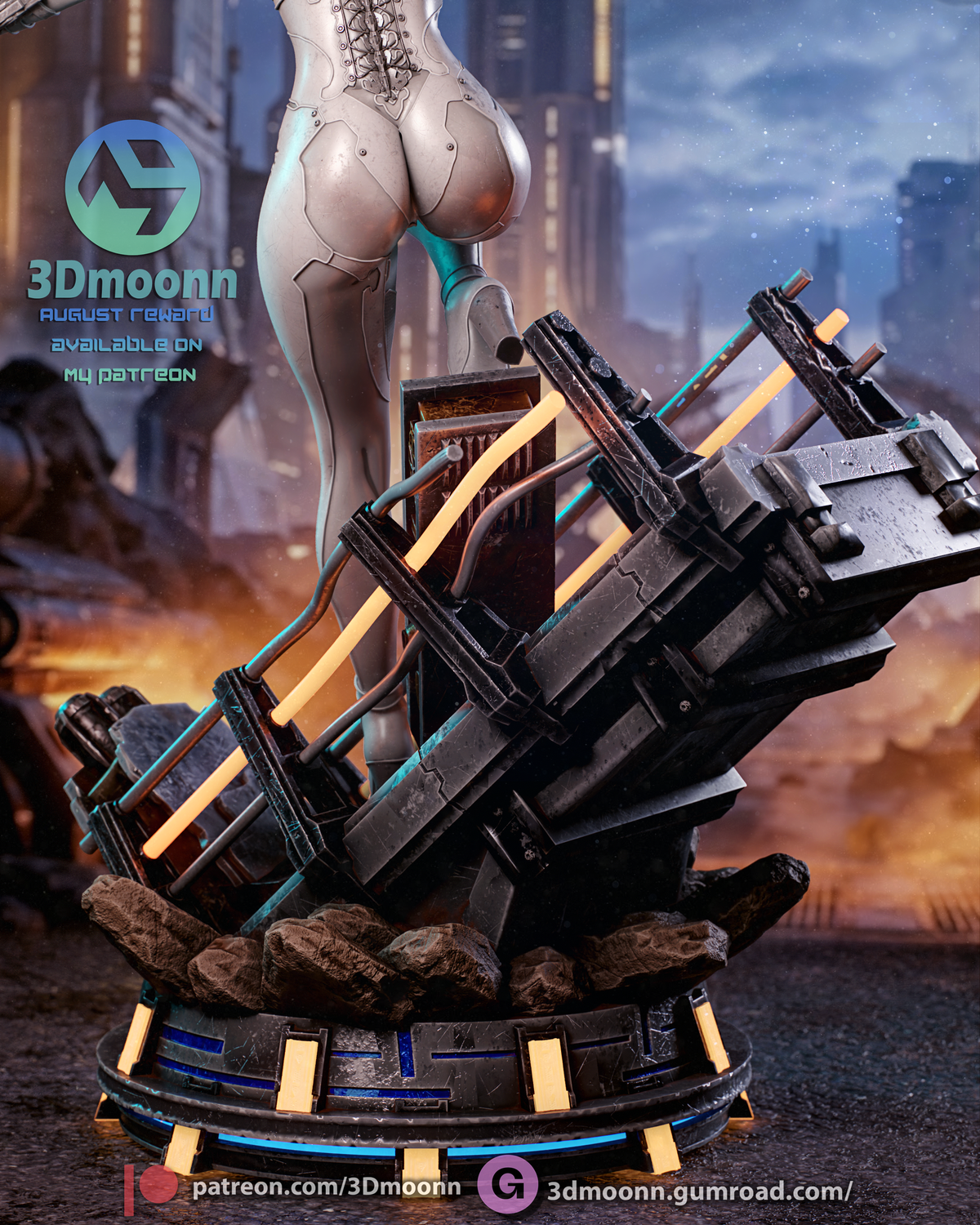 Blood Rain Evie Statue