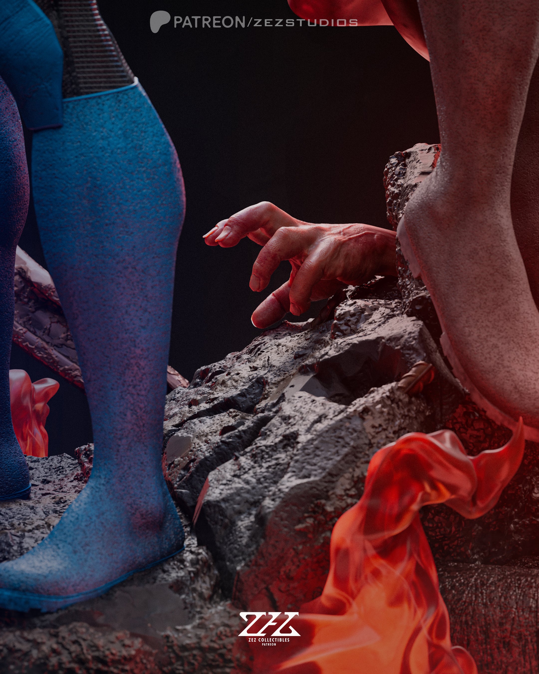 Father and Son | Maximum Detailed 12K 3D printed figure