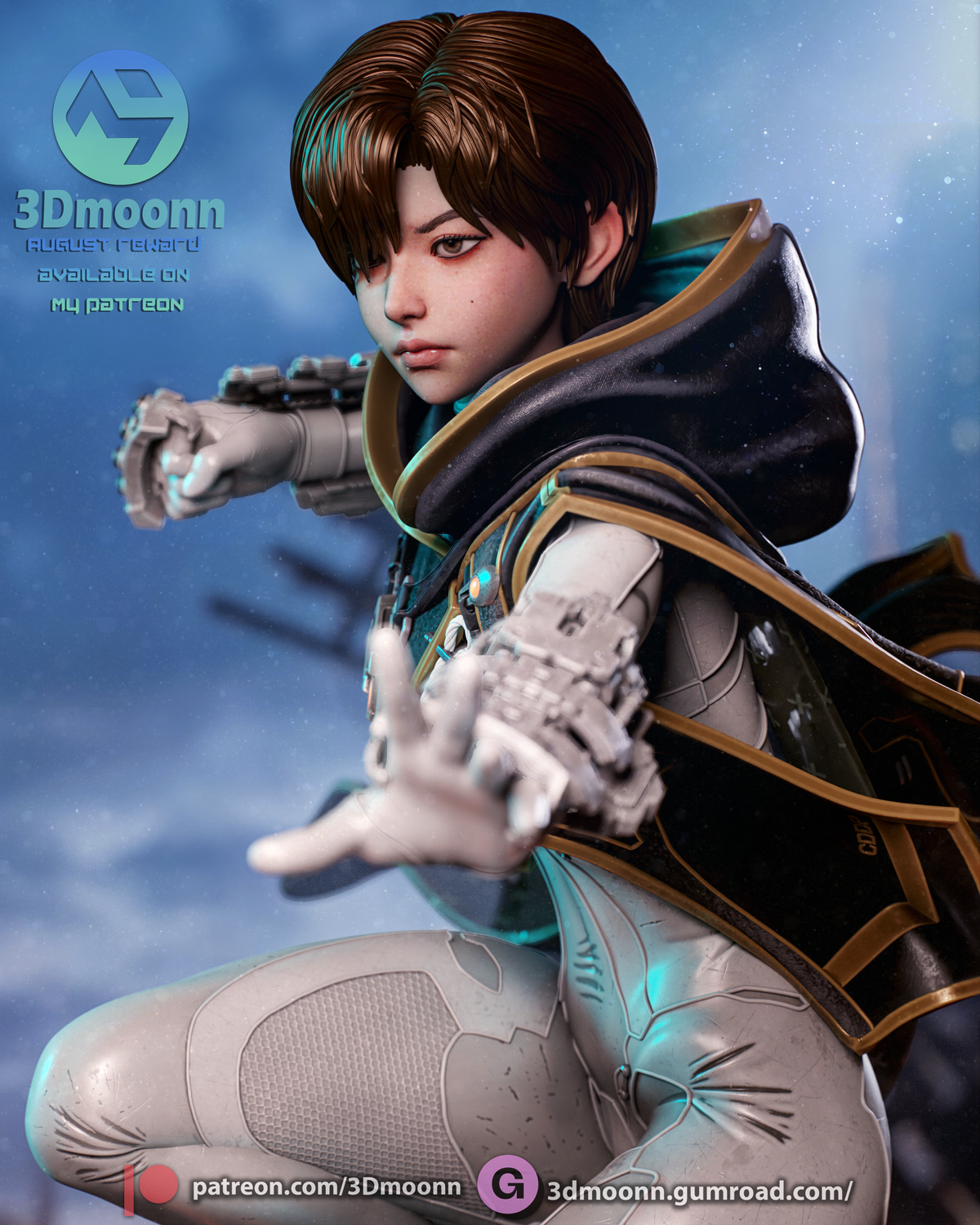 Blood Rain Evie Statue