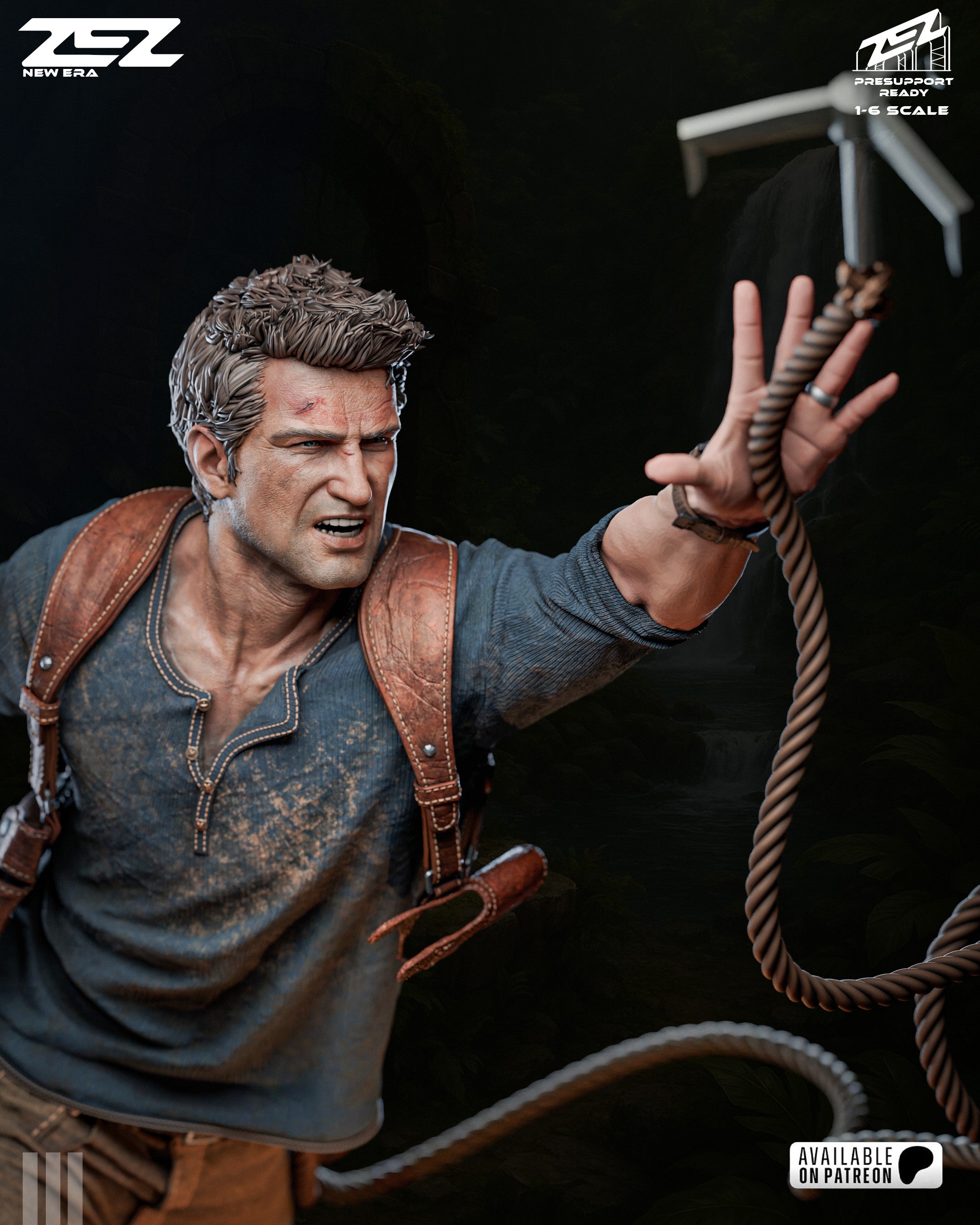 The Treasure Hunter | Maximum Detailed 12K 3D printed figure