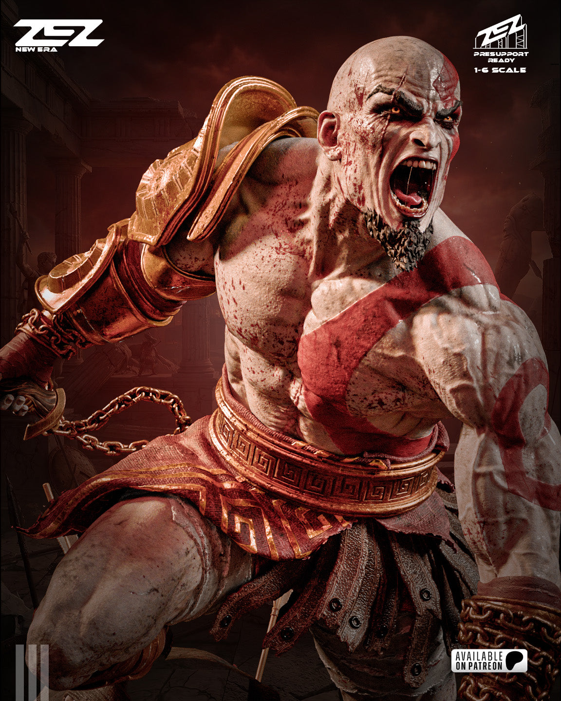 The Ashen Berserker Statue