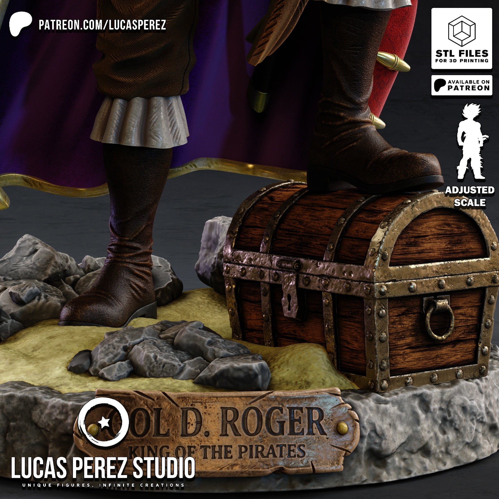 Legendary Pirate King Statue