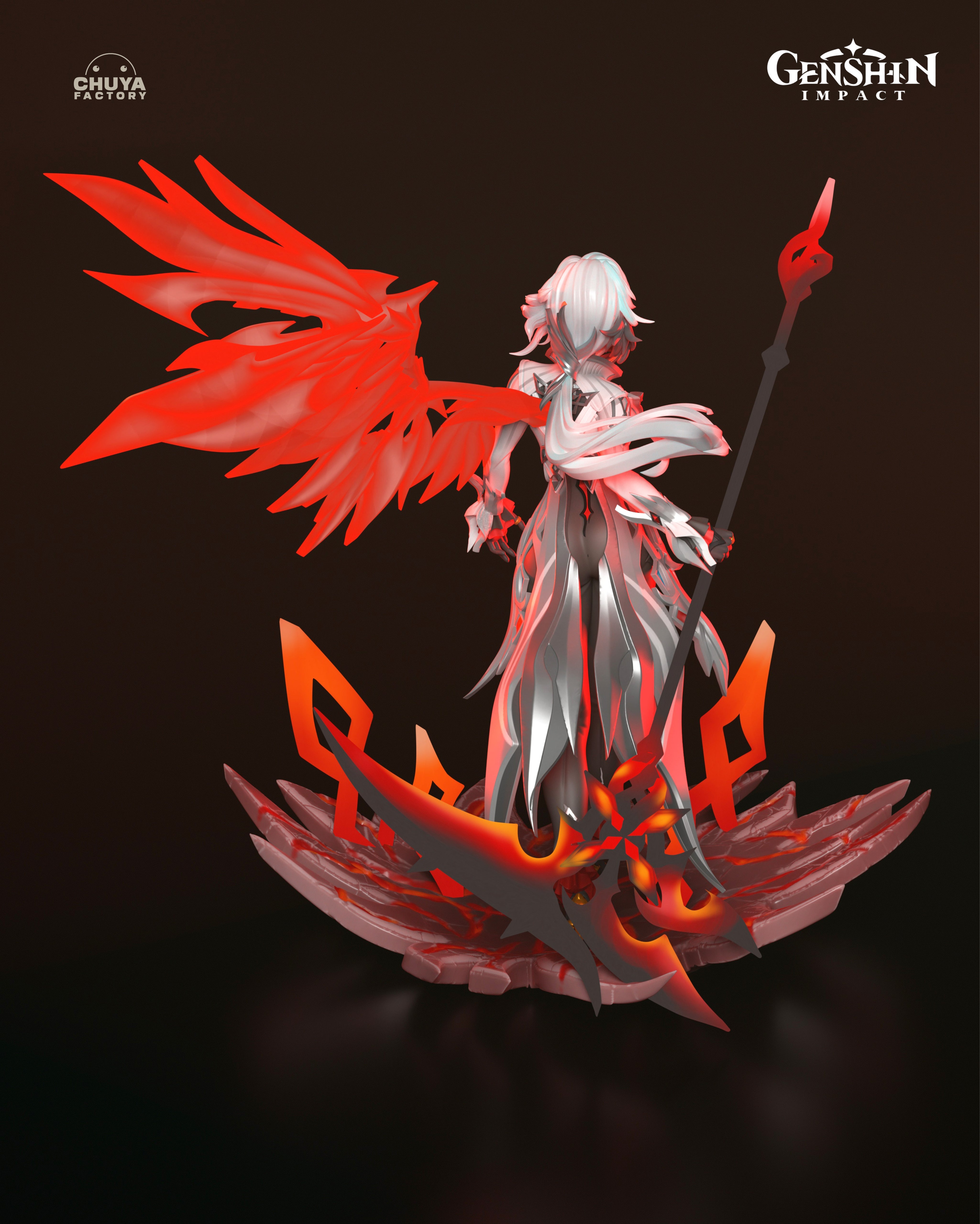 The Crimson Enigma | Maximum Detailed 12K 3D printed figure