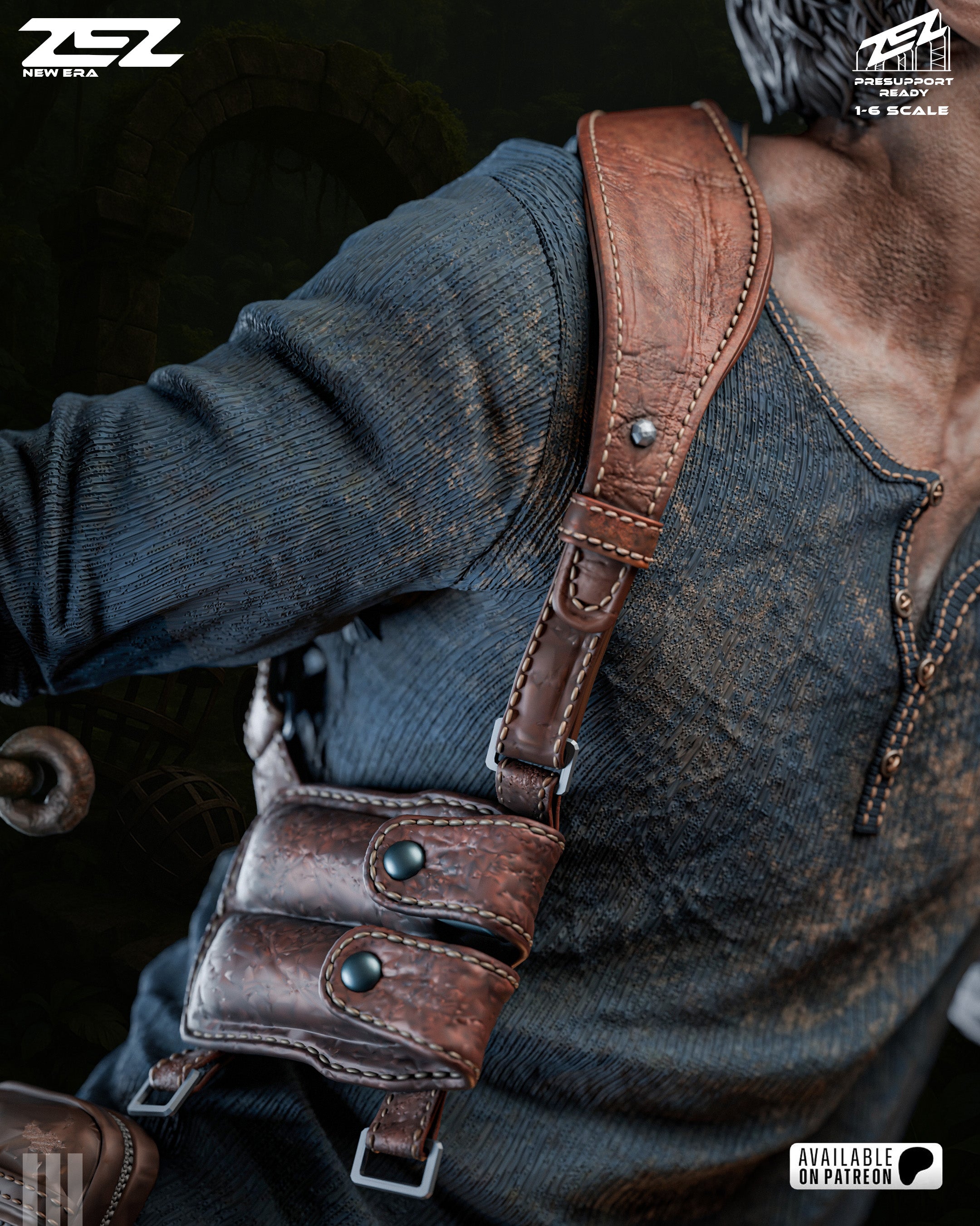 The Treasure Hunter | Maximum Detailed 12K 3D printed figure