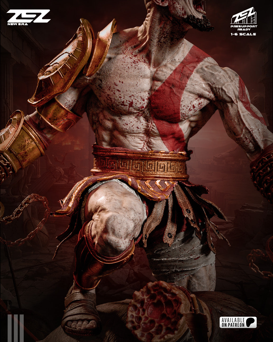 The Ashen Berserker Statue