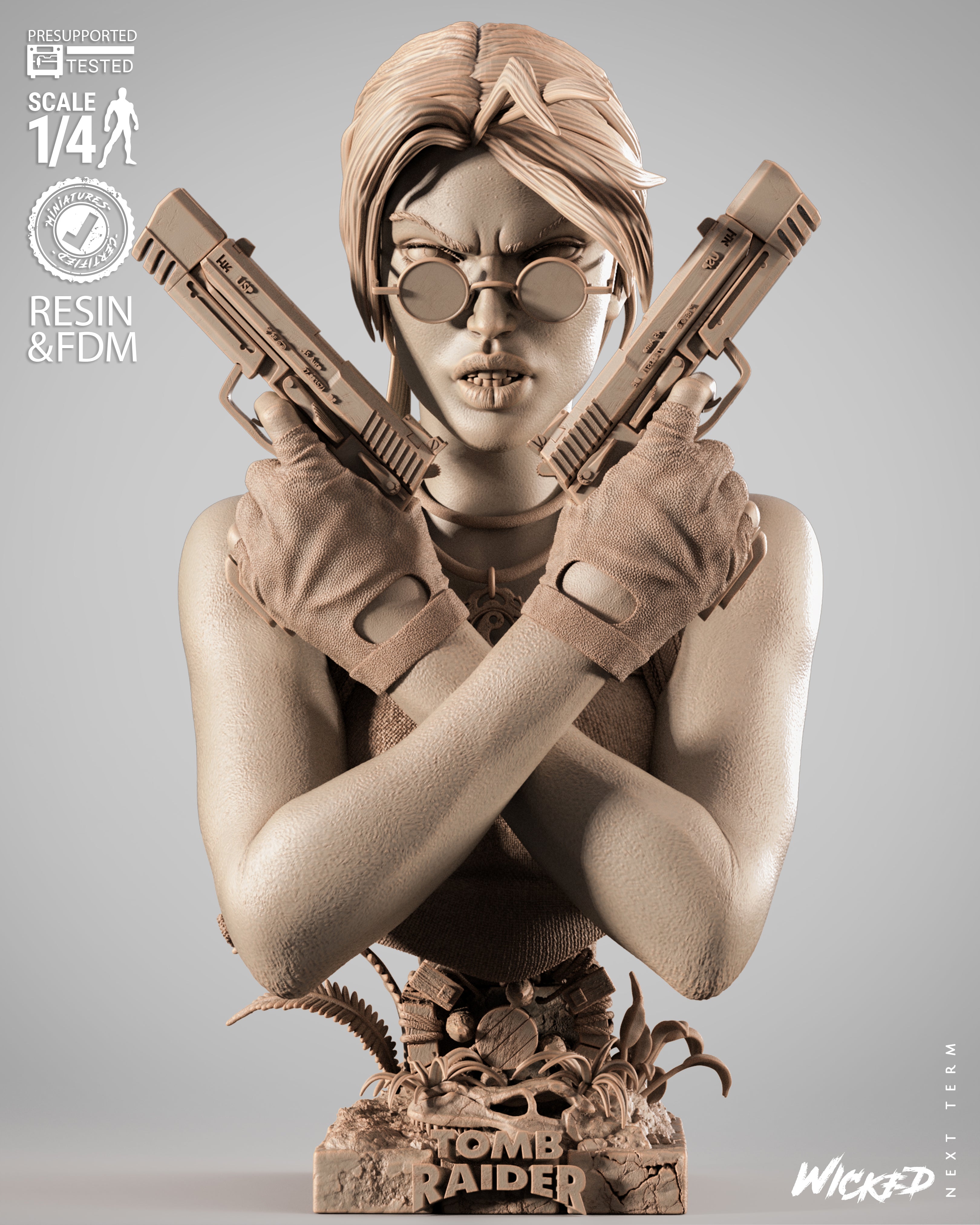 Queen of Adventure | Maximum Detailed 12K 3D printed bust