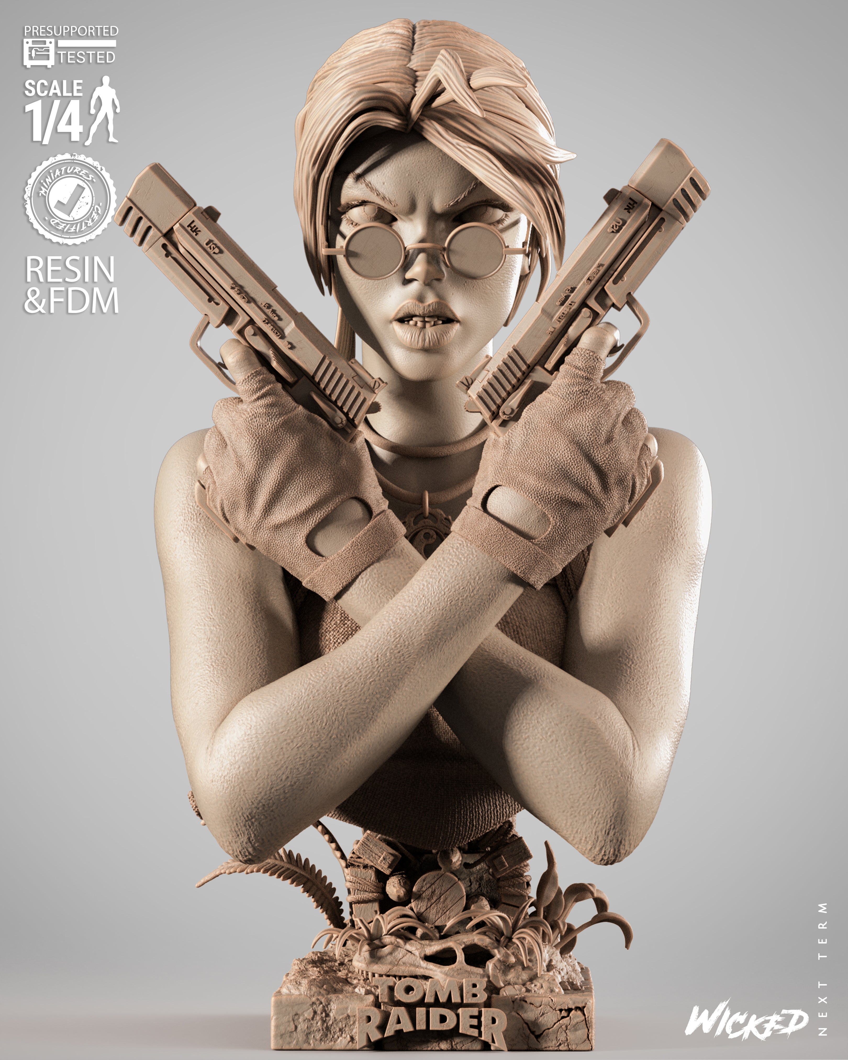 Queen of Adventure | Maximum Detailed 12K 3D printed bust