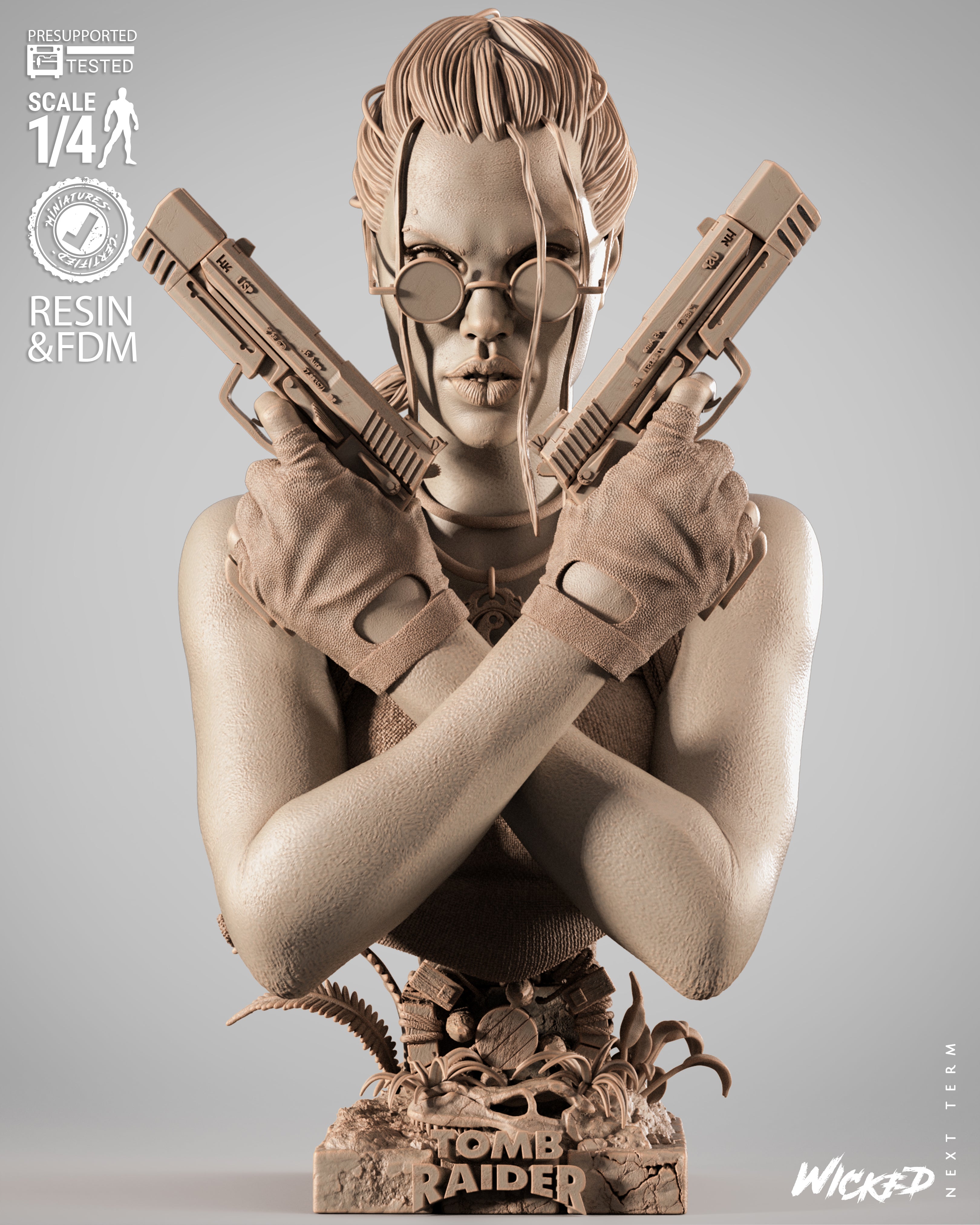 Queen of Adventure | Maximum Detailed 12K 3D printed bust