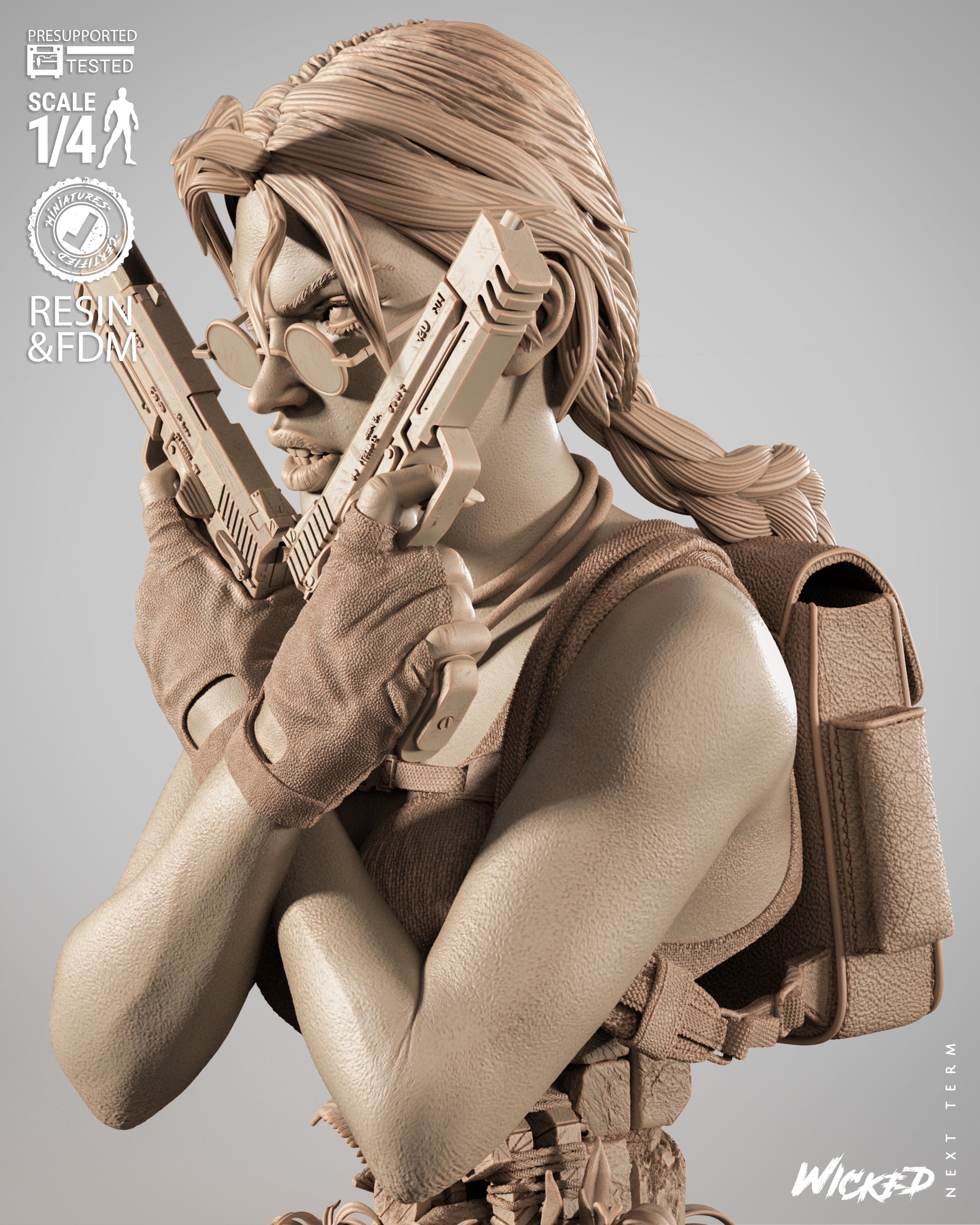 Queen of Adventure | Maximum Detailed 12K 3D printed bust