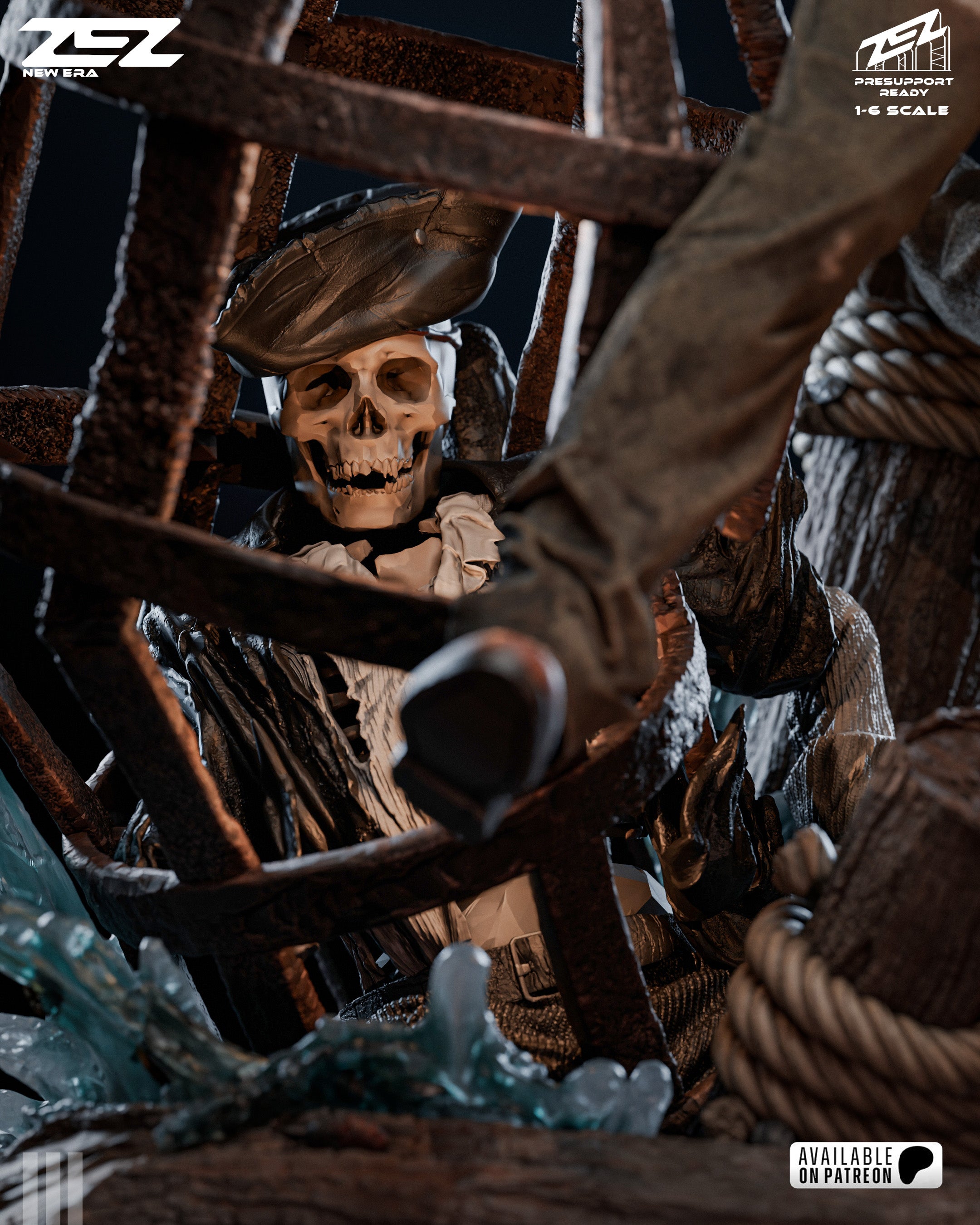 The Treasure Hunter | Maximum Detailed 12K 3D printed figure