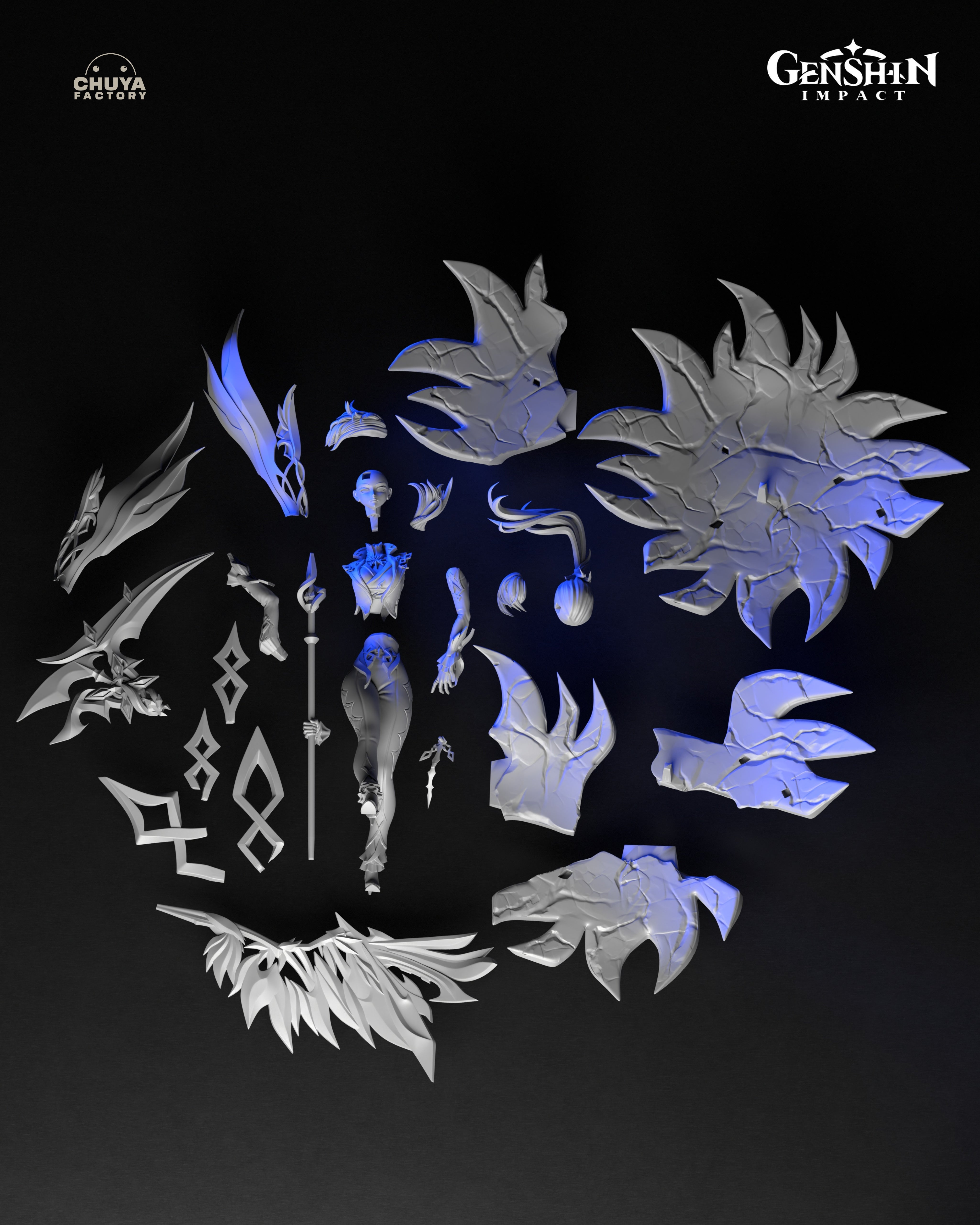 The Crimson Enigma | Maximum Detailed 12K 3D printed figure