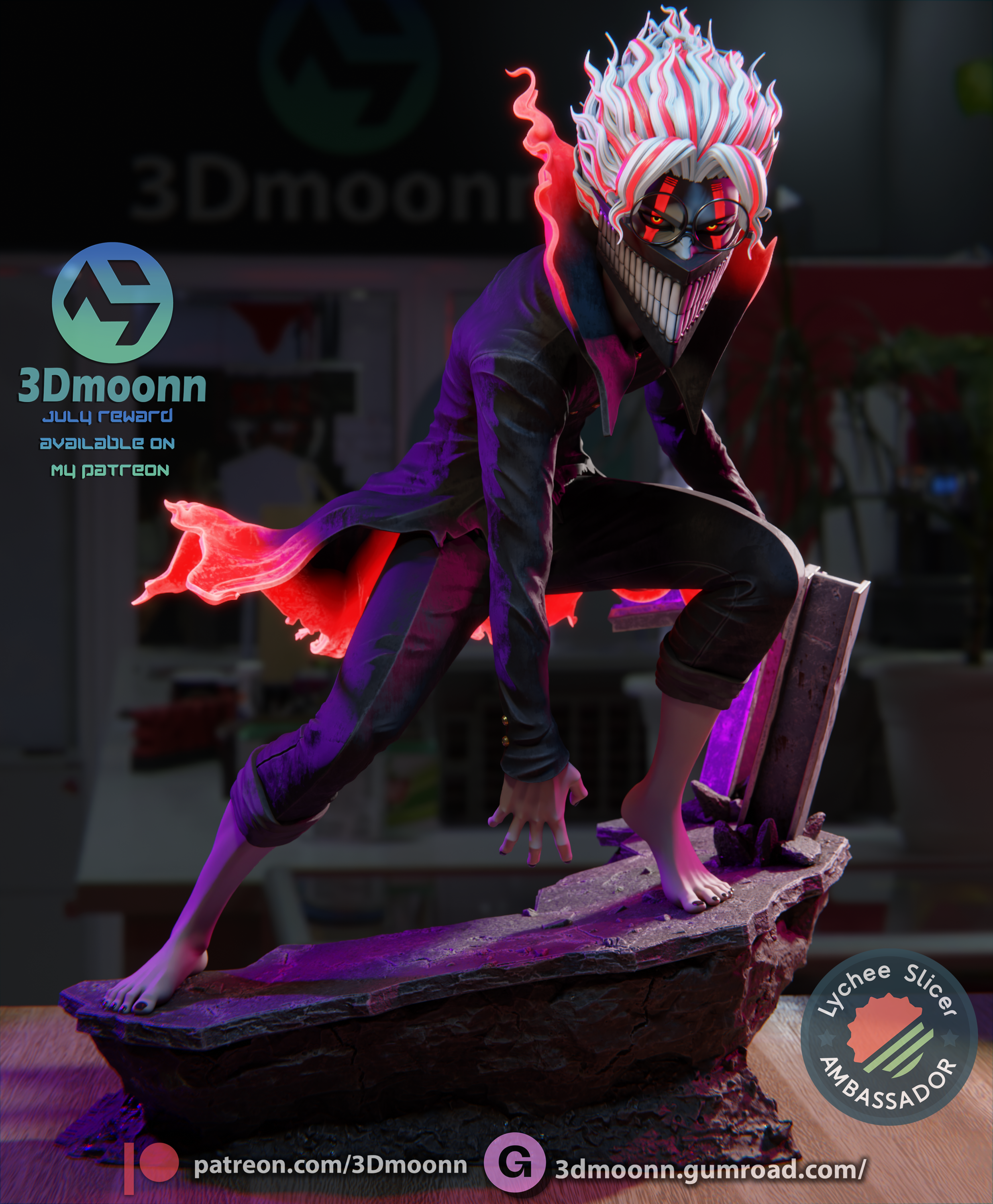 The Cursed Hero | Maximum Detailed 12K 3D printed figure