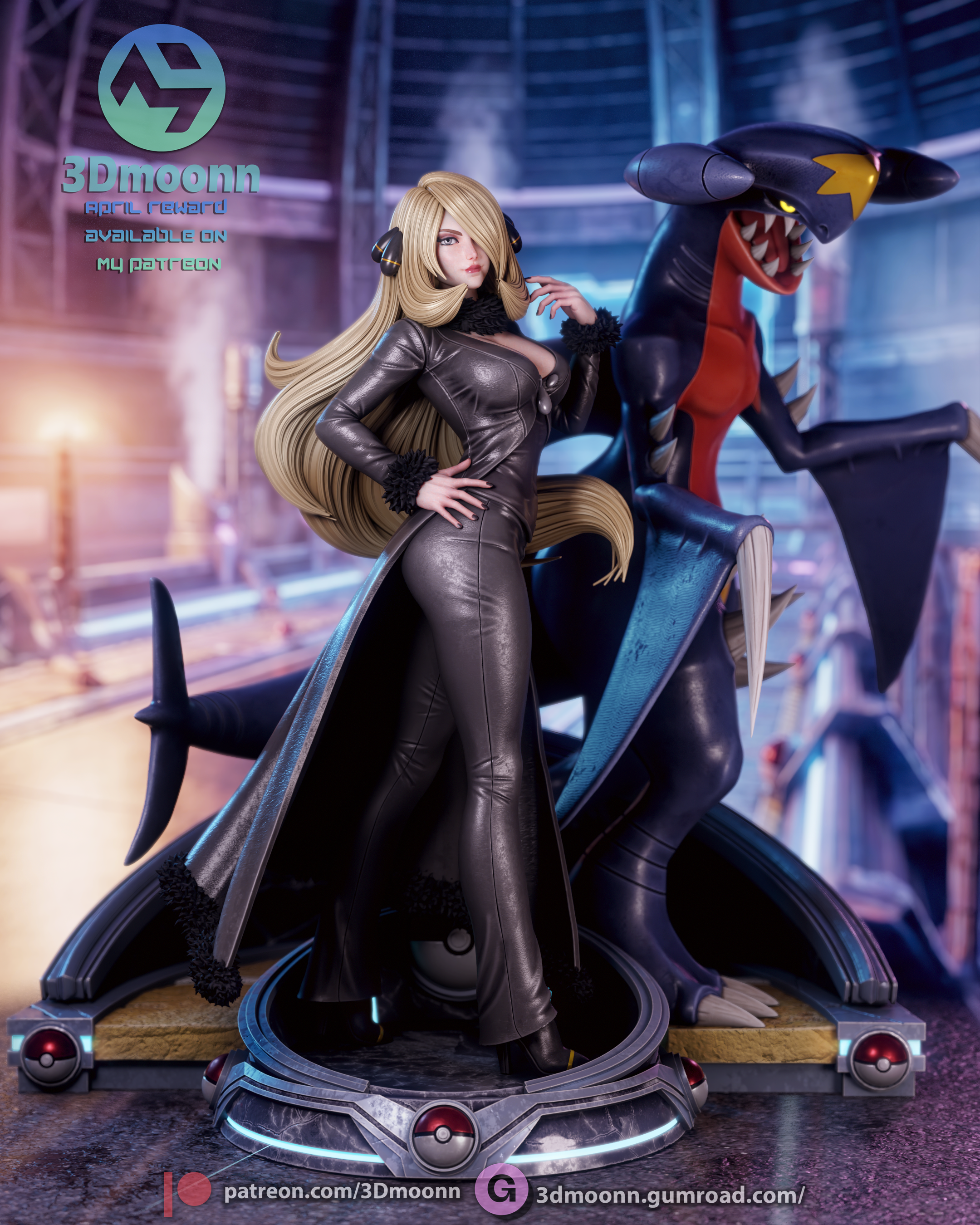 Champion of Sinnoh Statue