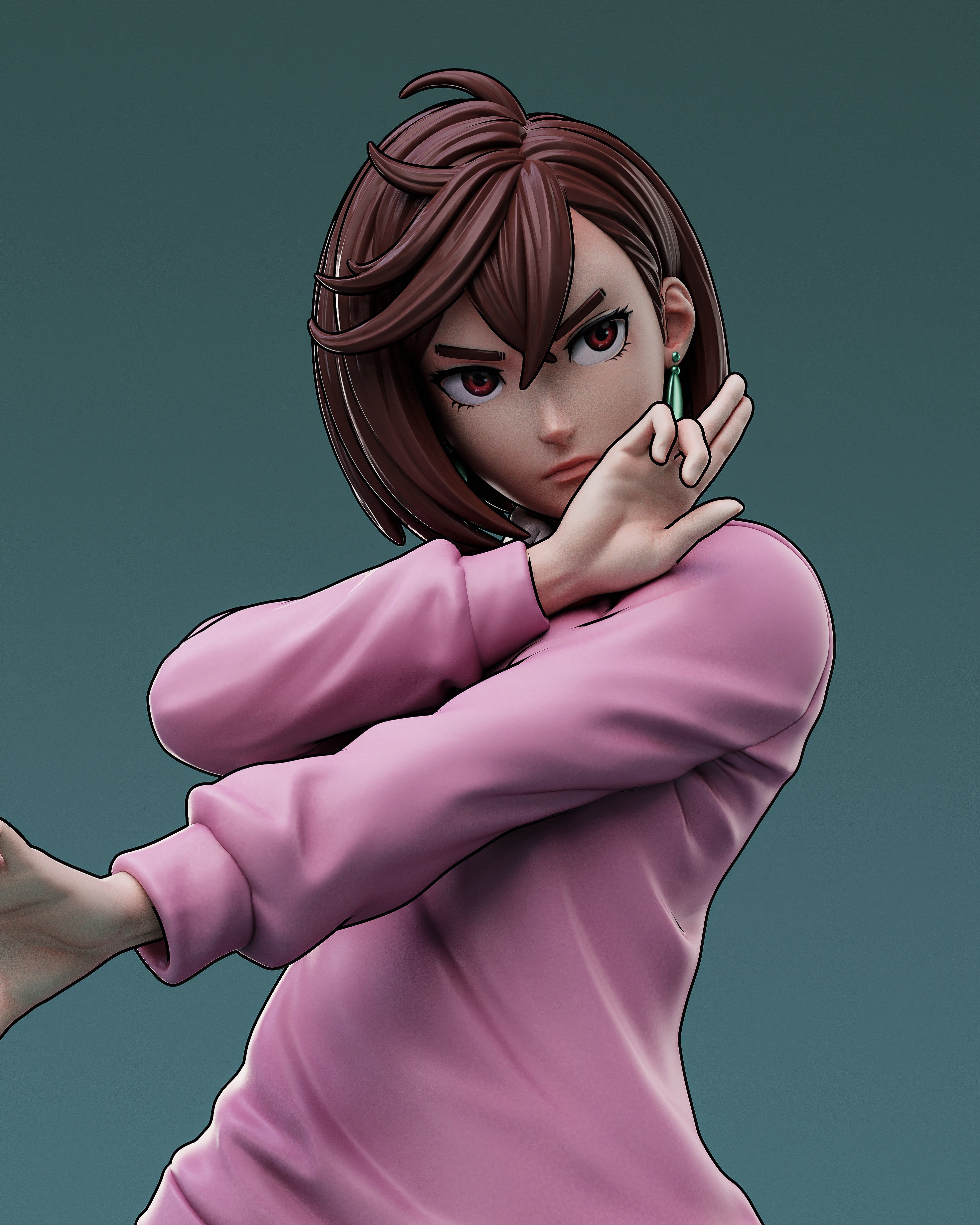 The Spirit Fighter | Maximum Detailed 12K 3D printed figure