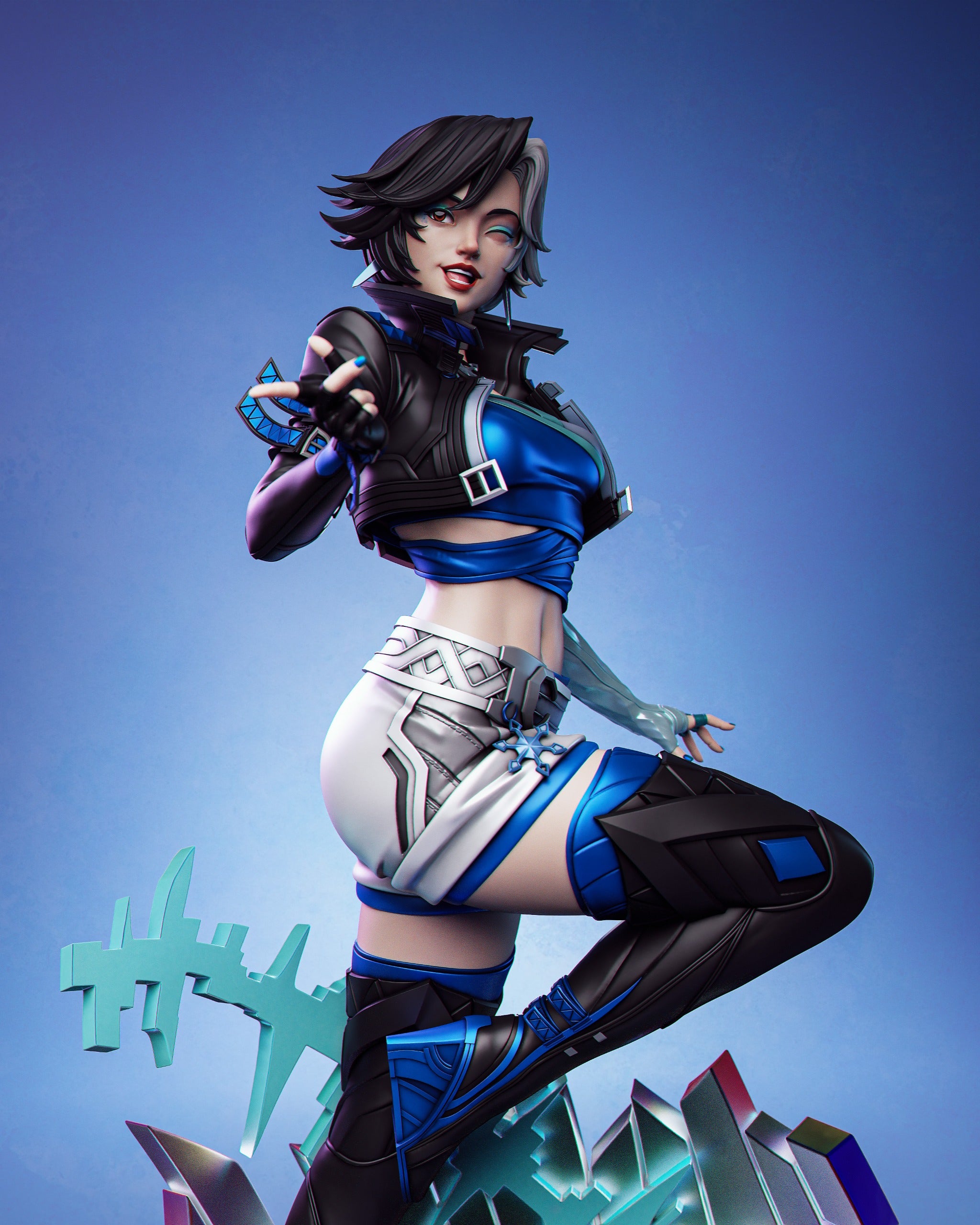 The Frozen Idol | Maximum Detailed 12K 3D printed figure