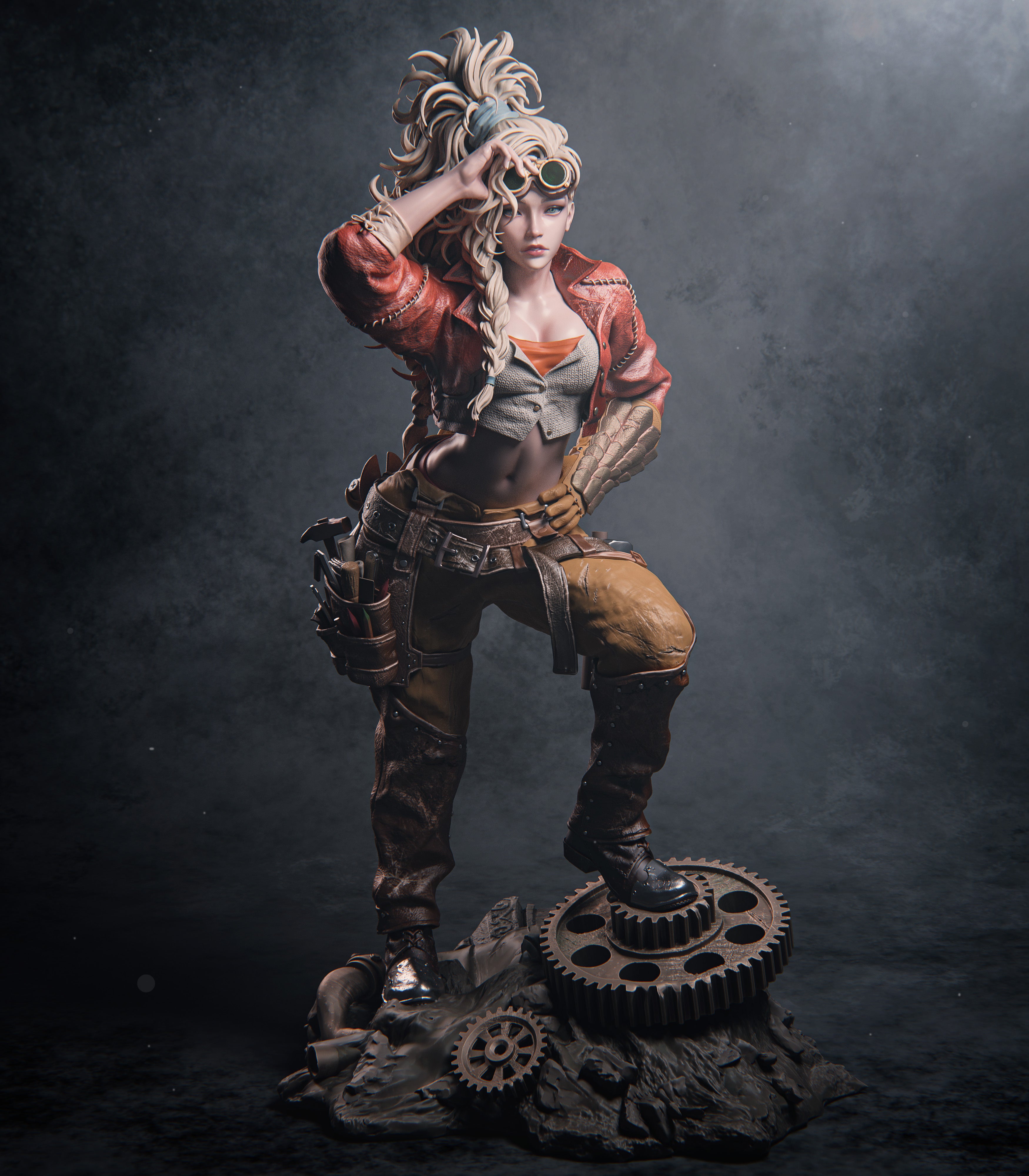 The Wild Huntress | Maximum Detailed 12K 3D printed figure